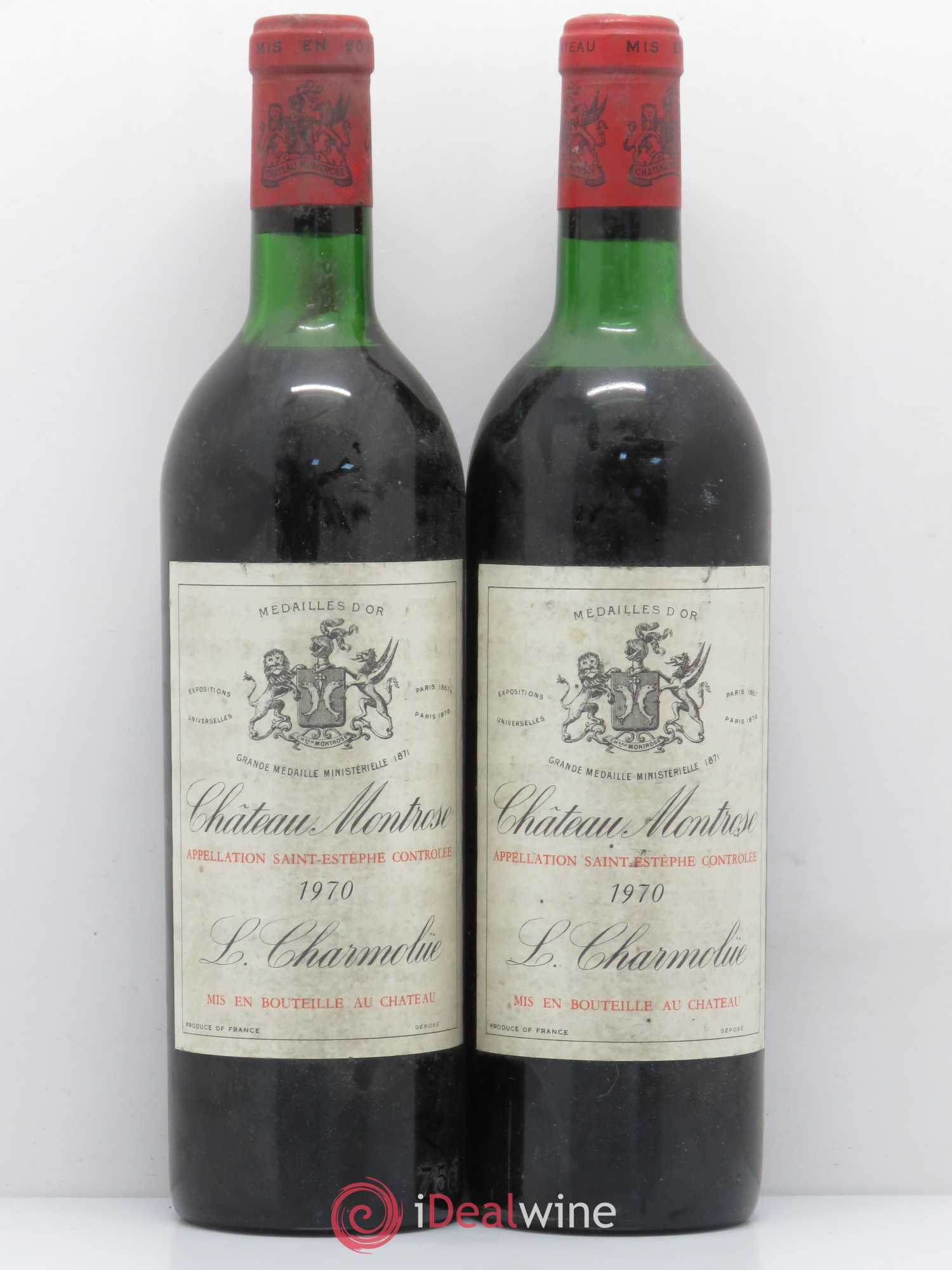 Château Montrose 2ème Grand Cru Classé 1970 - Lot de 2 bouteilles - 0