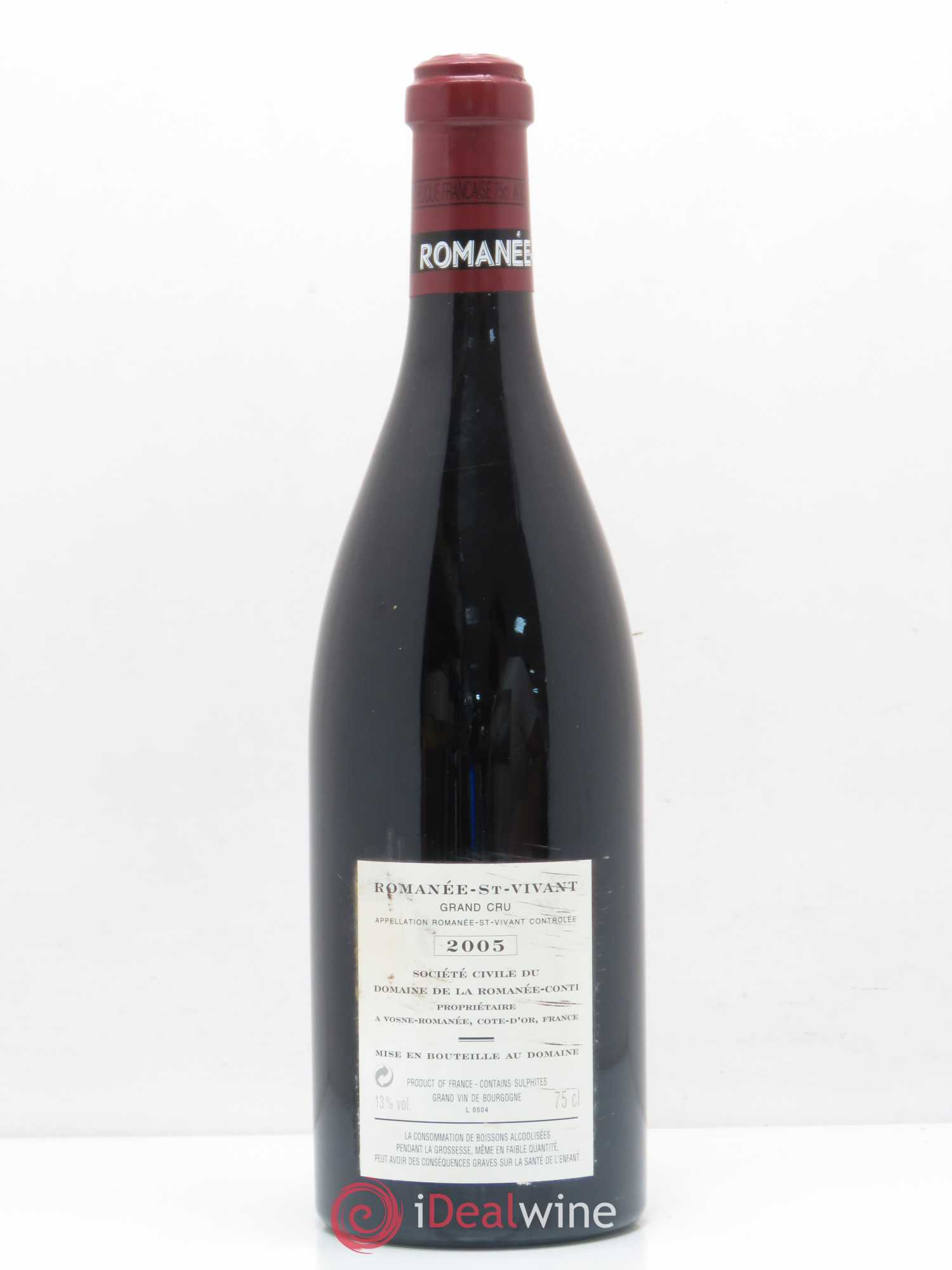 Romanée-Saint-Vivant Grand Cru Domaine de la Romanée-Conti 2005 - Lot de 1 bouteille - 1