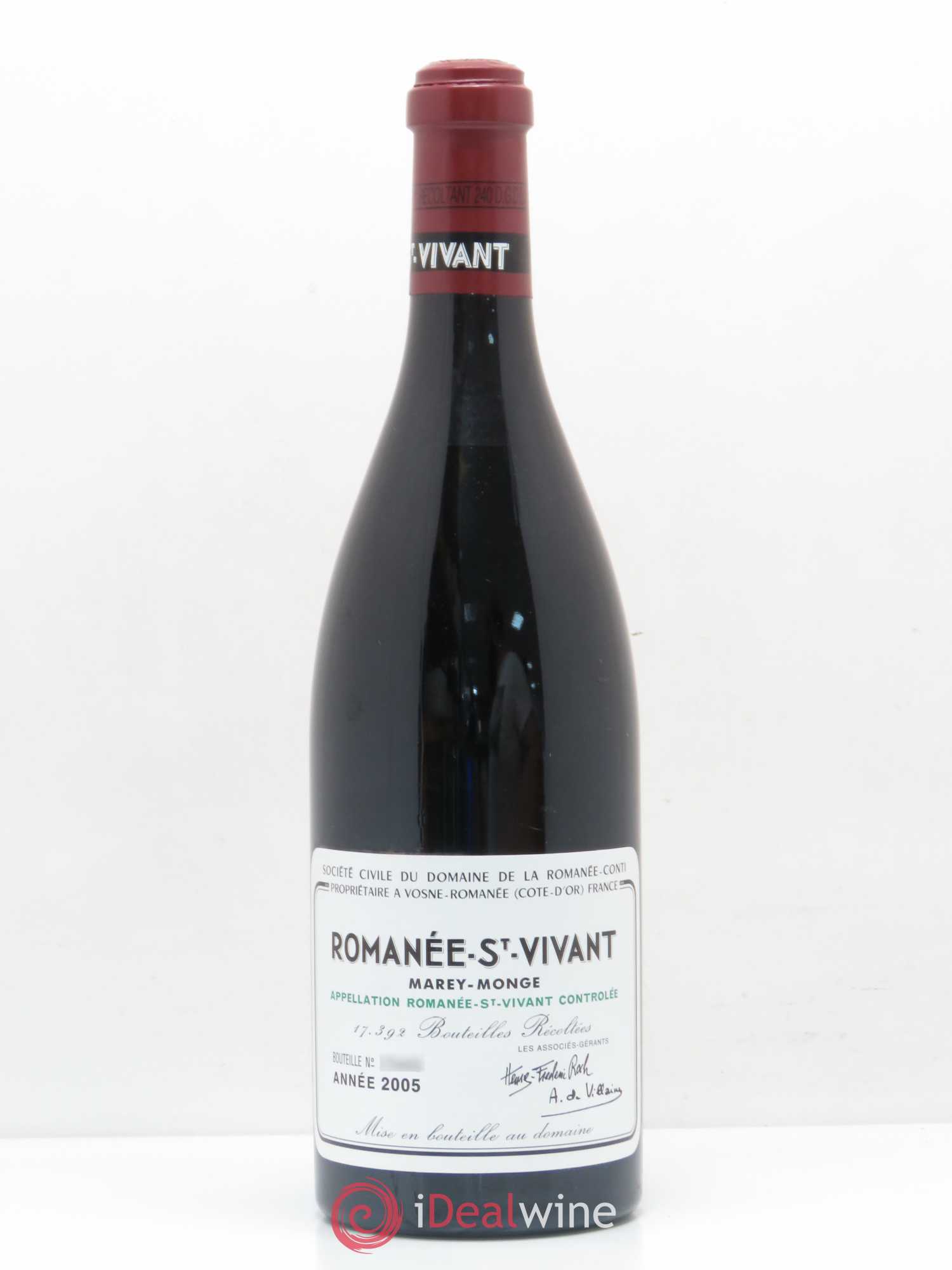 Romanée-Saint-Vivant Grand Cru Domaine de la Romanée-Conti 2005 - Lot de 1 bouteille - 0
