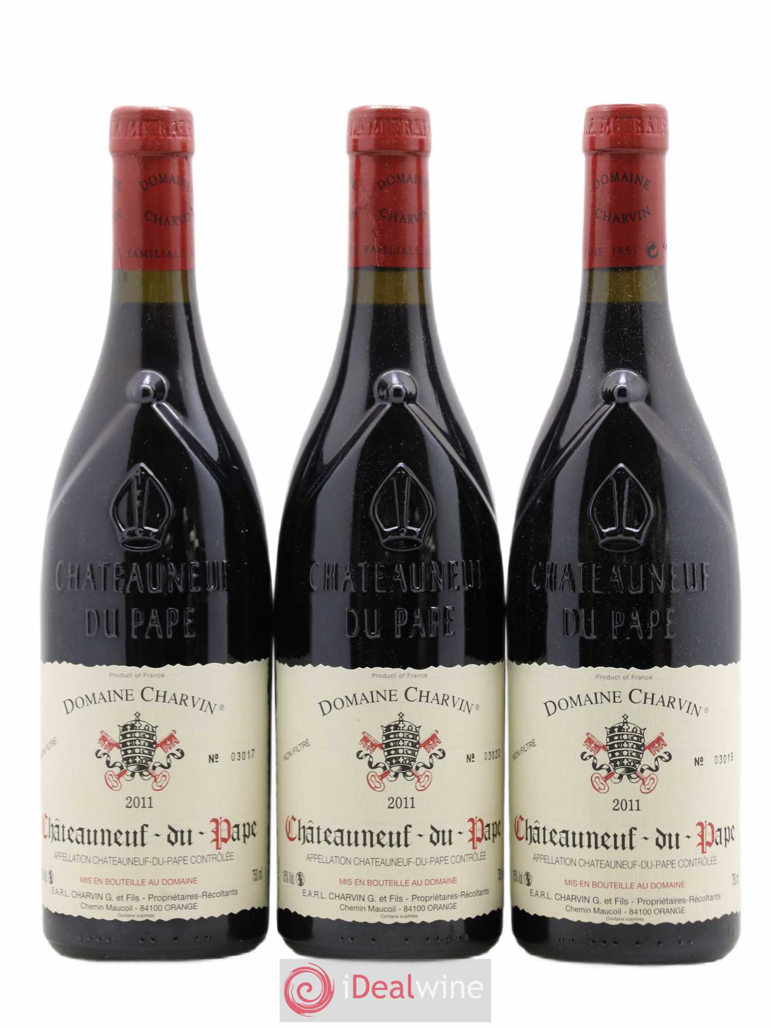 Châteauneuf-du-Pape Charvin (Domaine) 2011 - Lot de 3 bouteilles - 0