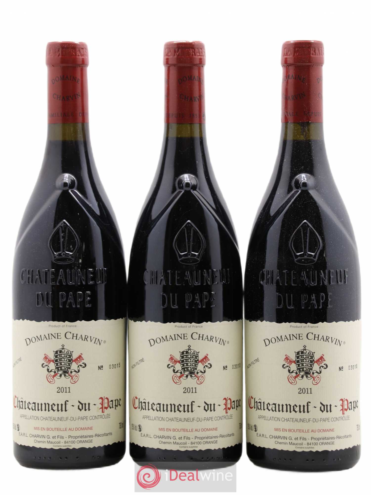 Châteauneuf-du-Pape Charvin (Domaine) 2011 - Lot de 3 bouteilles - 0
