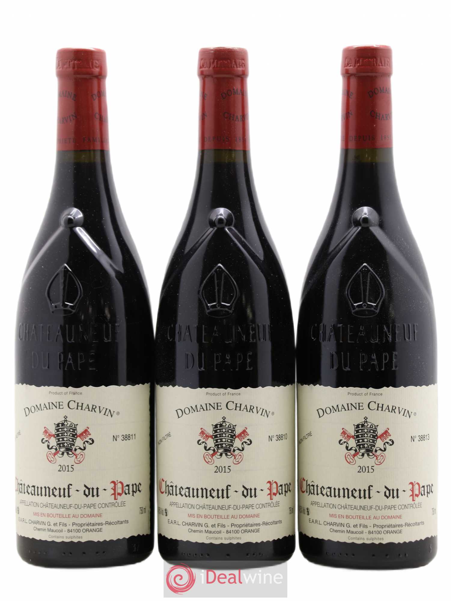 Châteauneuf-du-Pape Charvin (Domaine) 2015 - Lot de 3 bouteilles - 0