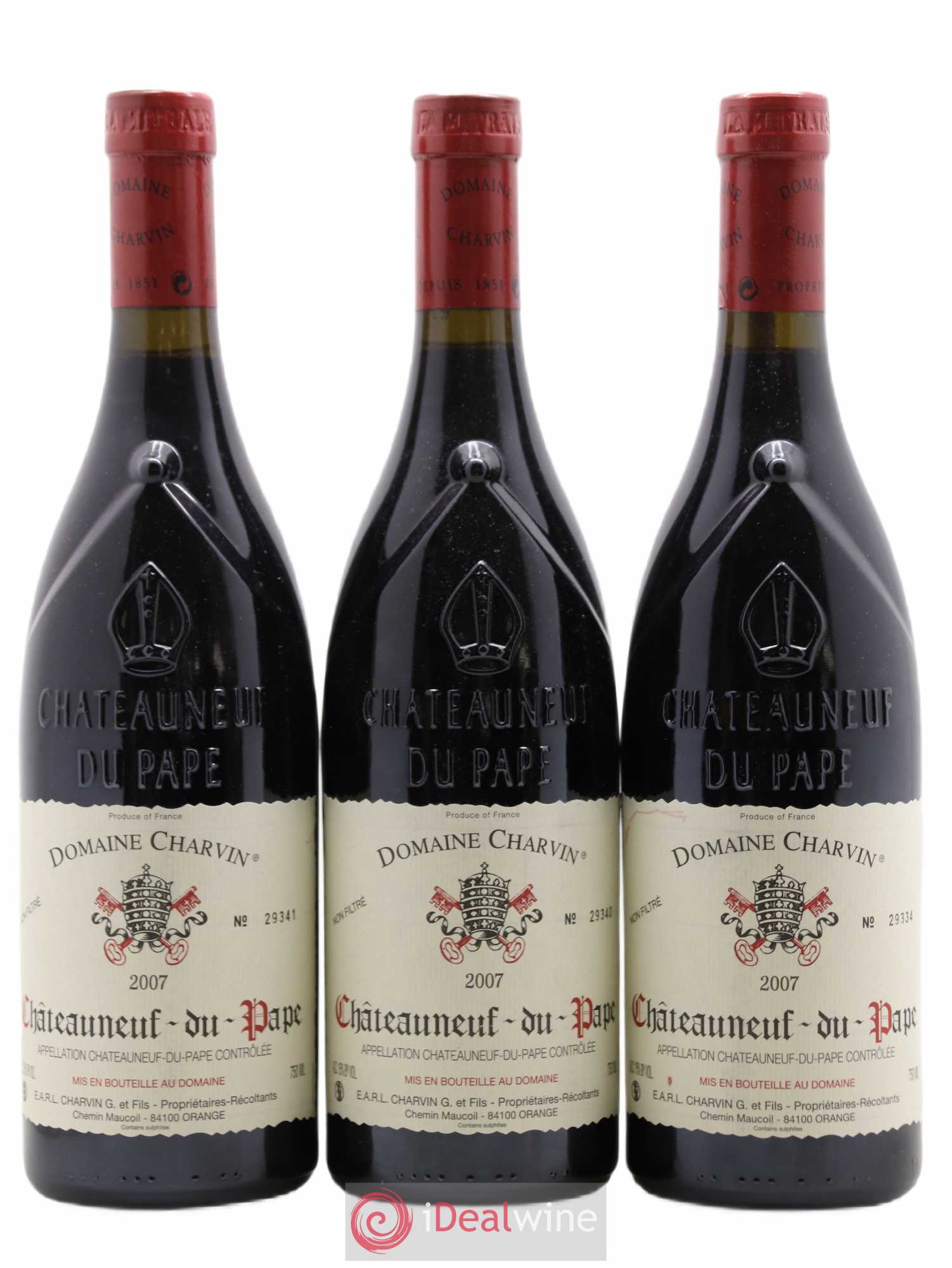 Châteauneuf-du-Pape Charvin (Domaine) 2007 - Lot de 3 bouteilles - 0