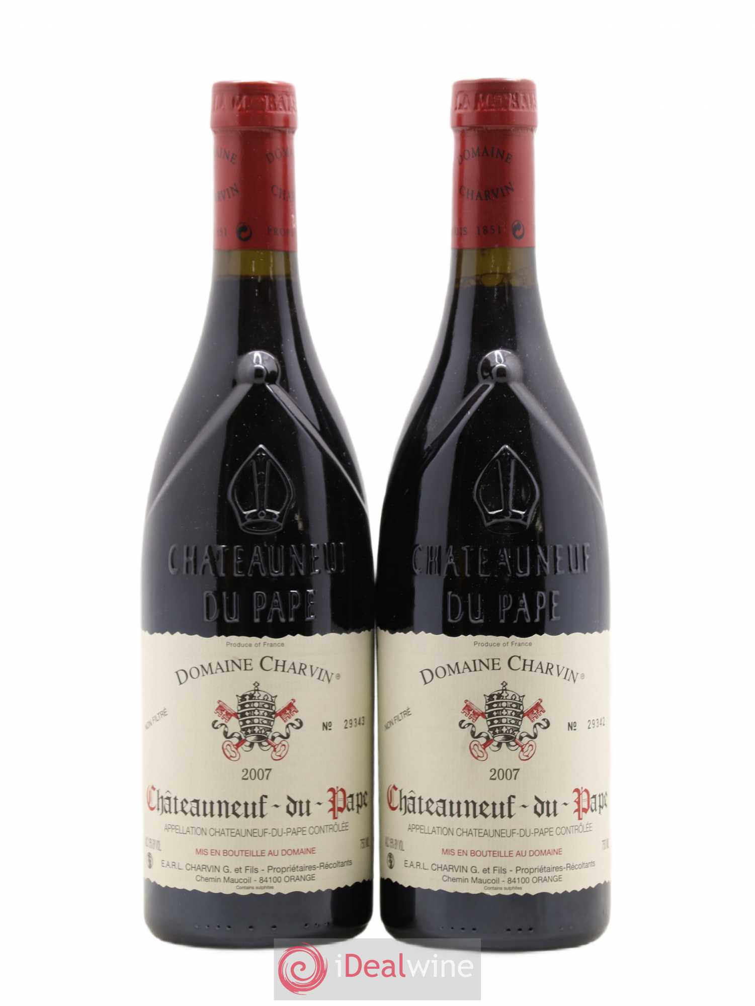 Châteauneuf-du-Pape Charvin (Domaine) 2007 - Lot de 2 bouteilles - 0