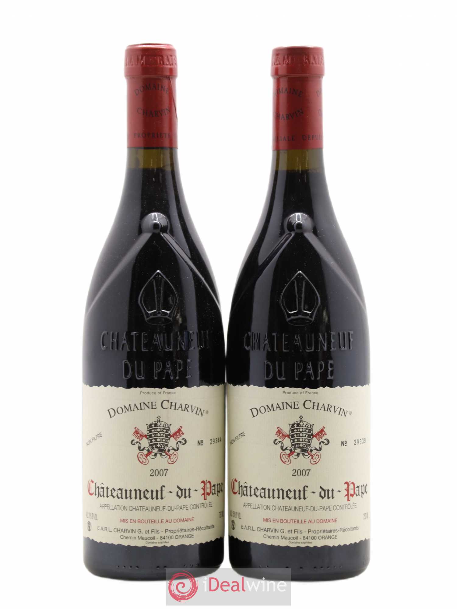 Châteauneuf-du-Pape Charvin (Domaine) 2007 - Lot de 2 bouteilles - 0