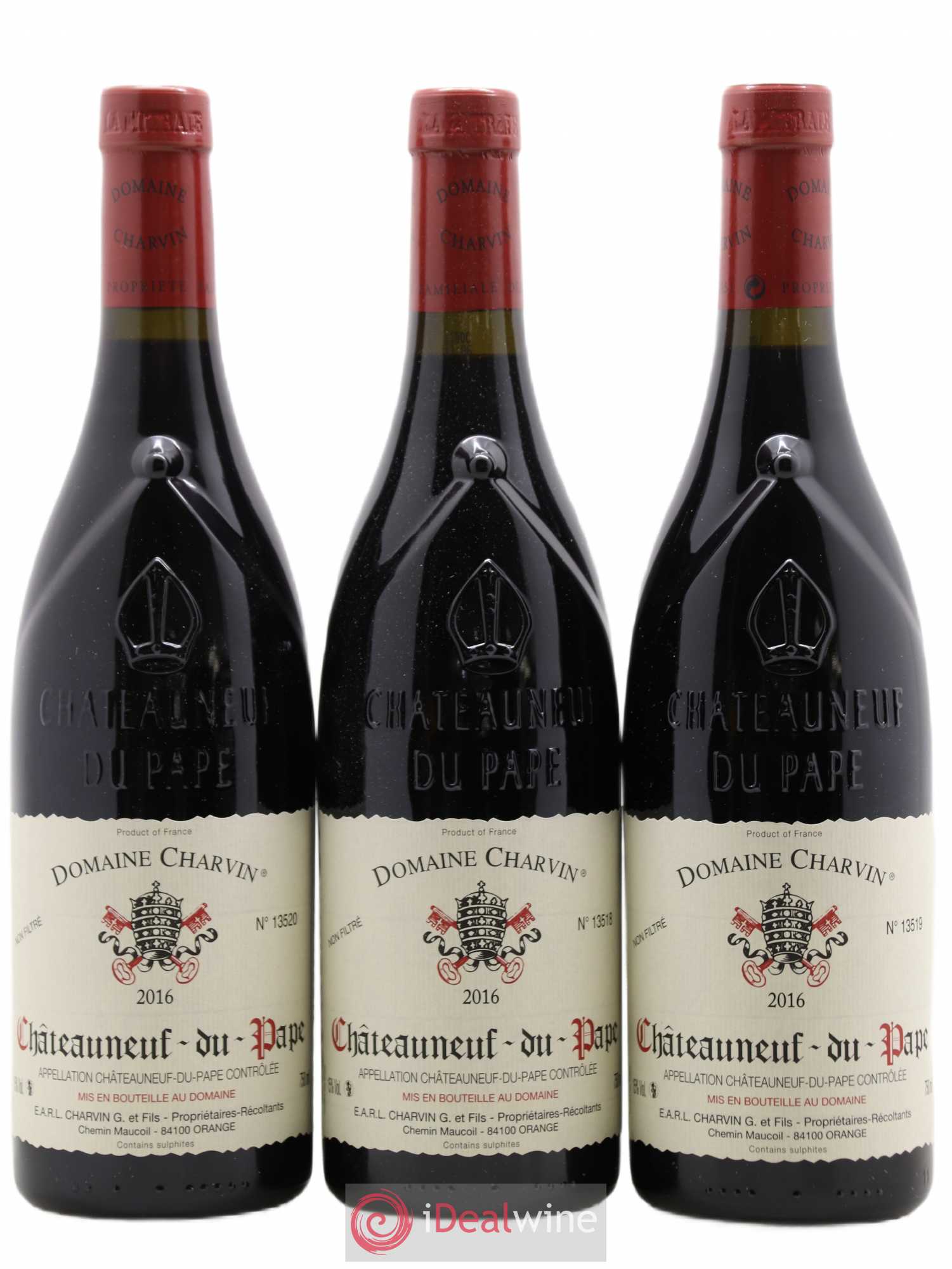 Châteauneuf-du-Pape Charvin (Domaine) 2016 - Lot de 3 bouteilles - 0