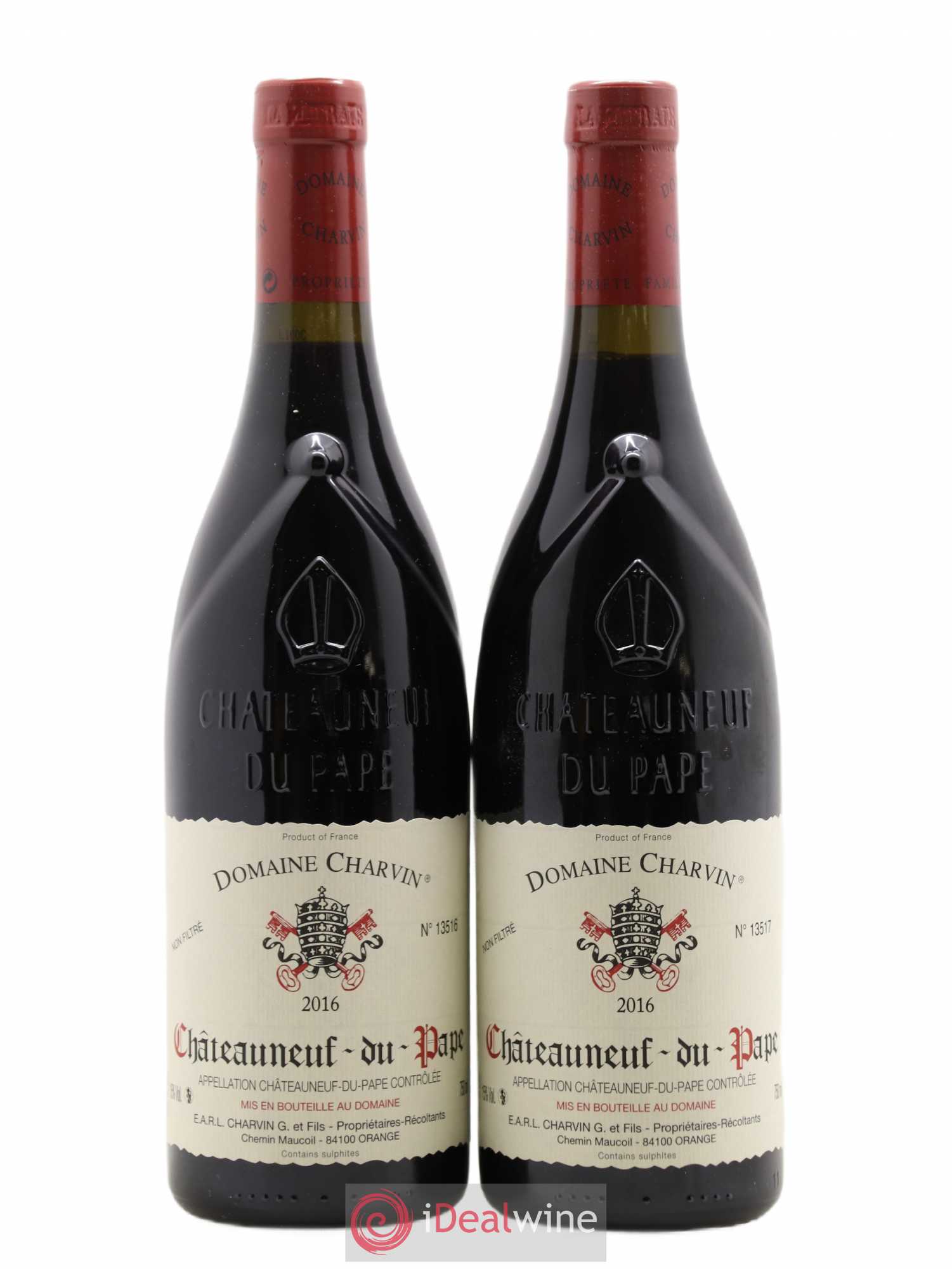 Châteauneuf-du-Pape Charvin (Domaine) 2016 - Lot de 2 bouteilles - 0