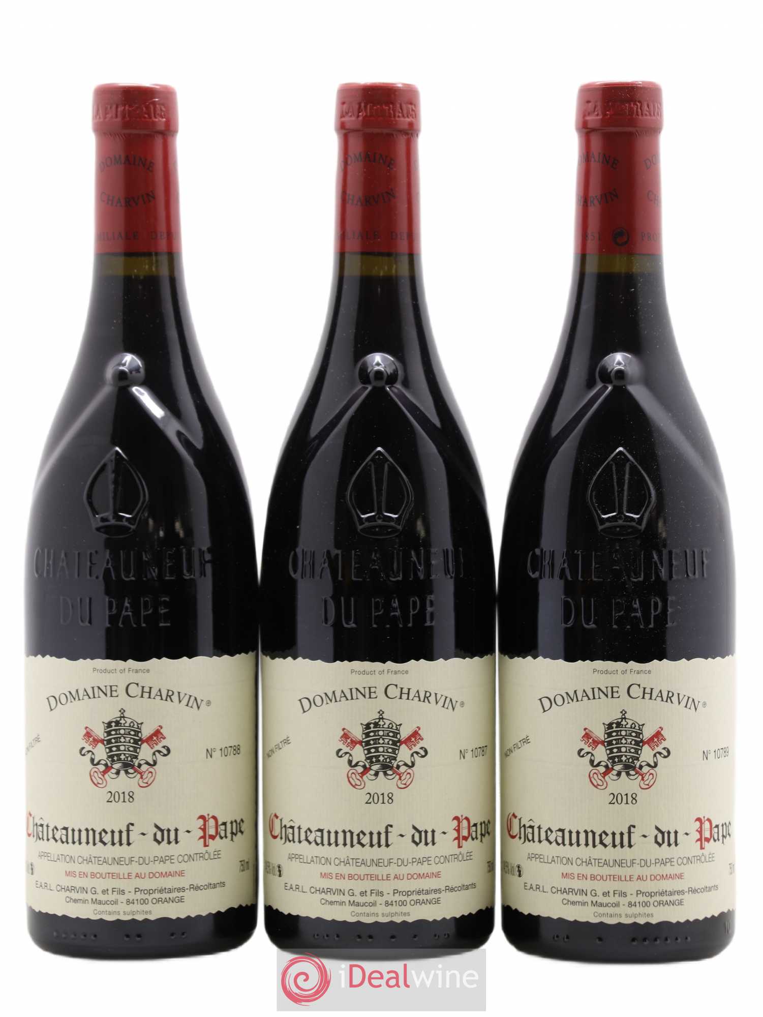 Châteauneuf-du-Pape Charvin (Domaine) 2018 - Lot de 3 bouteilles - 0