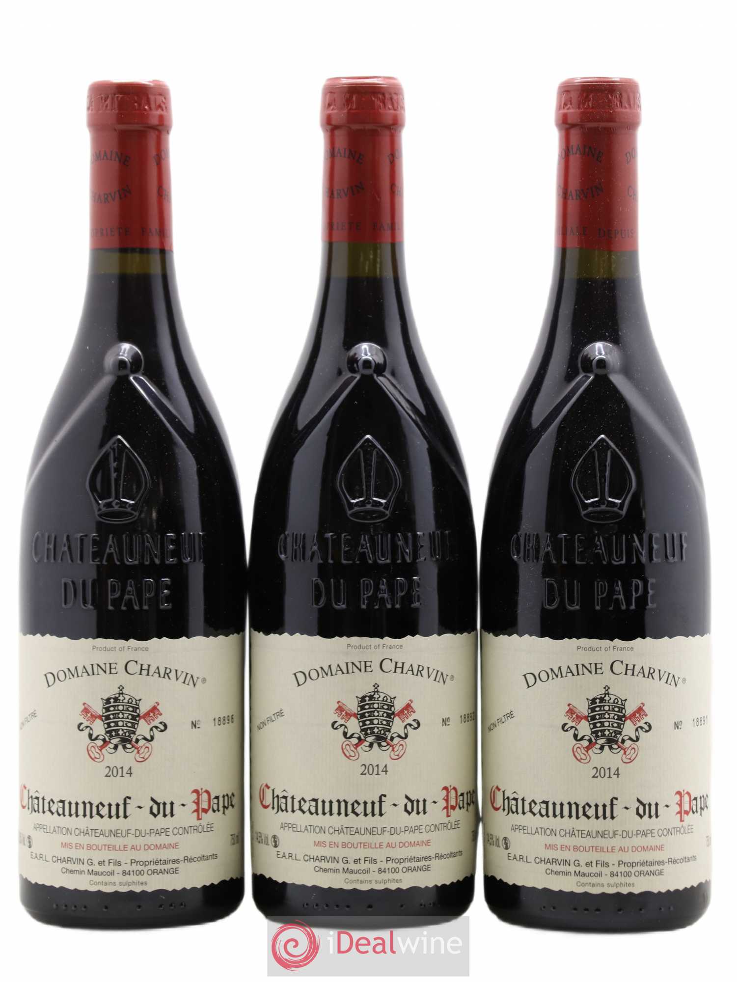 Châteauneuf-du-Pape Charvin (Domaine) 2014 - Lot de 3 bouteilles - 0