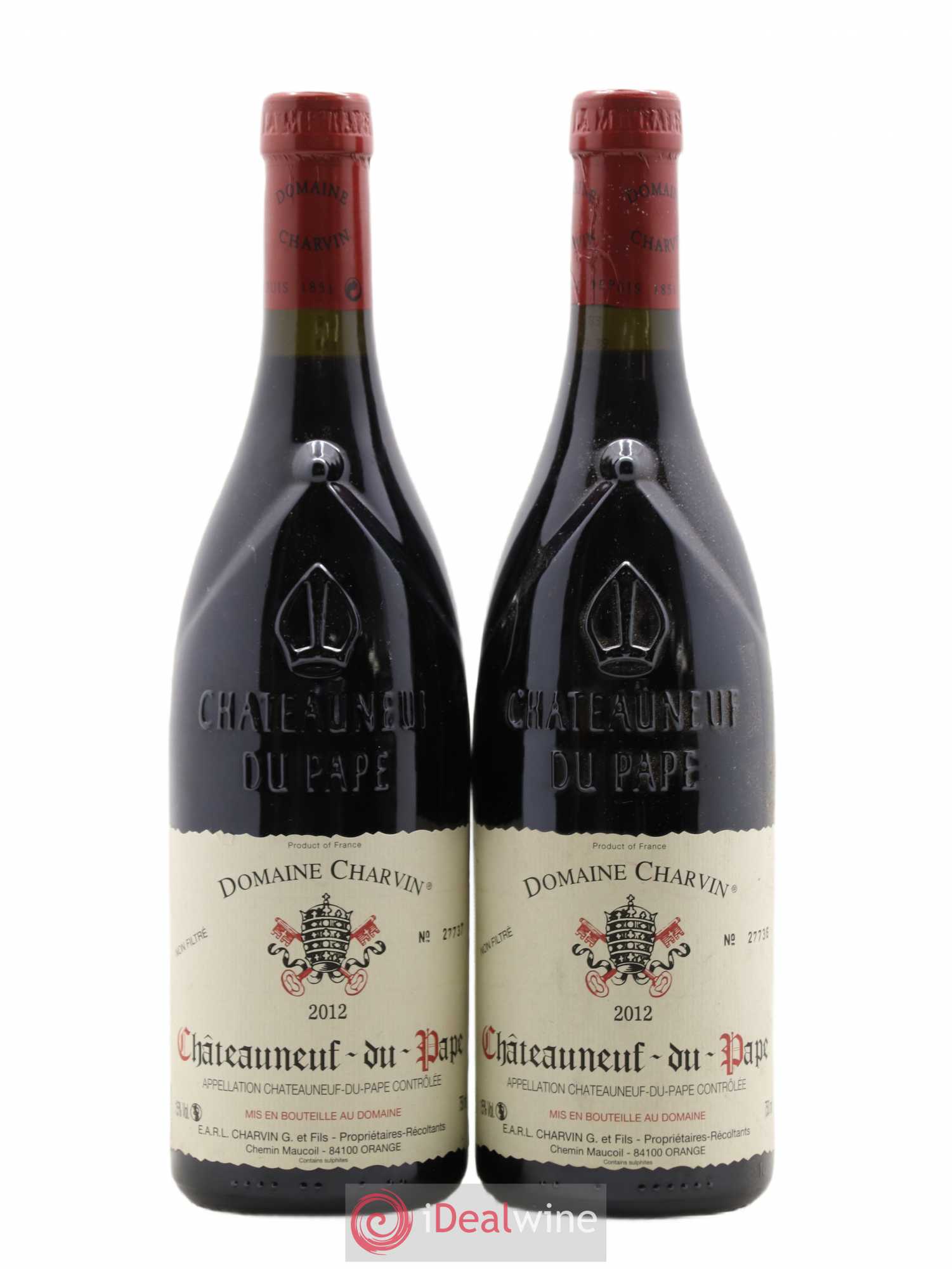 Châteauneuf-du-Pape Charvin (Domaine) 2012 - Lot de 2 bouteilles - 0