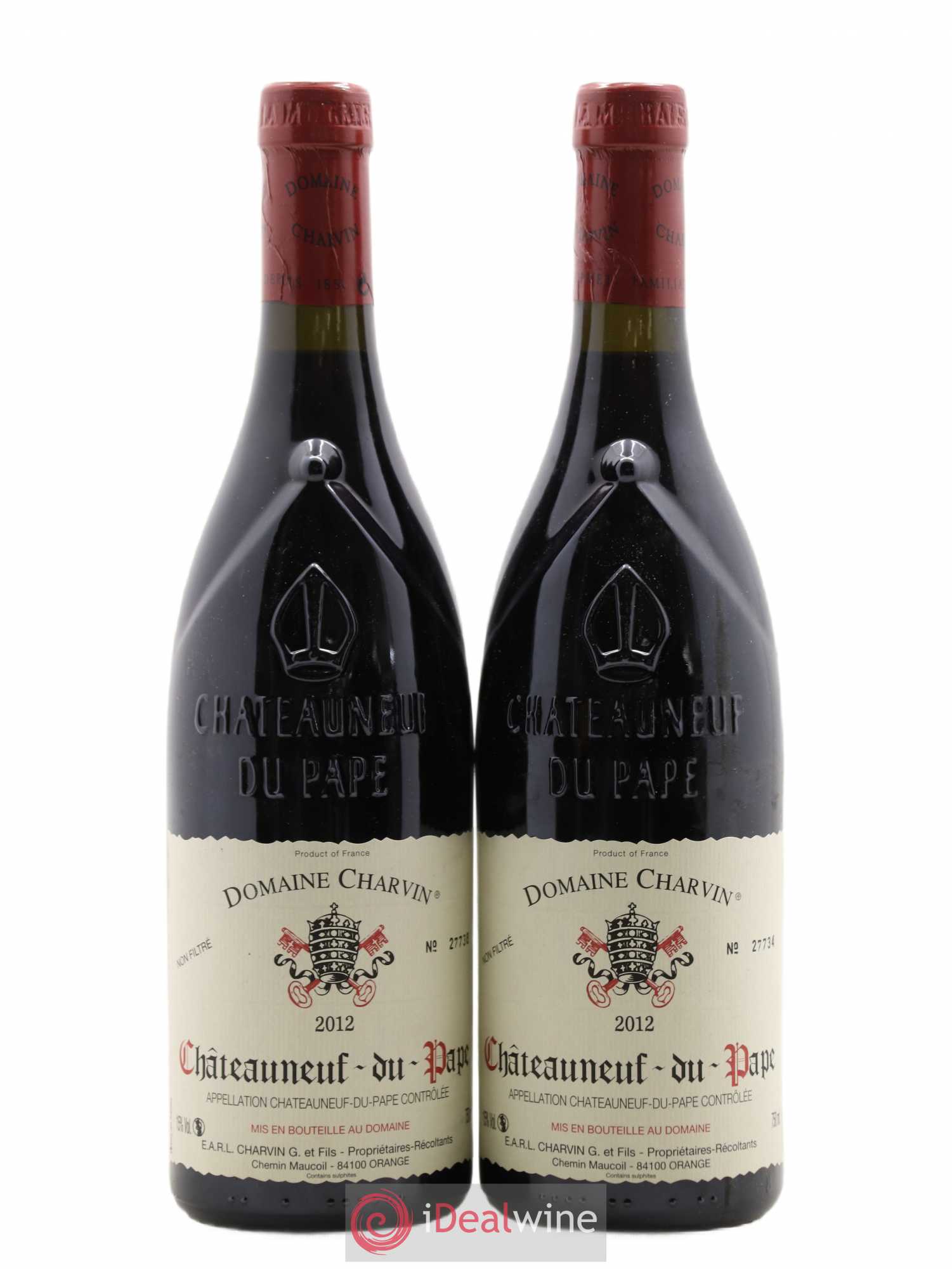 Châteauneuf-du-Pape Charvin (Domaine) 2012 - Lot de 2 bouteilles - 0