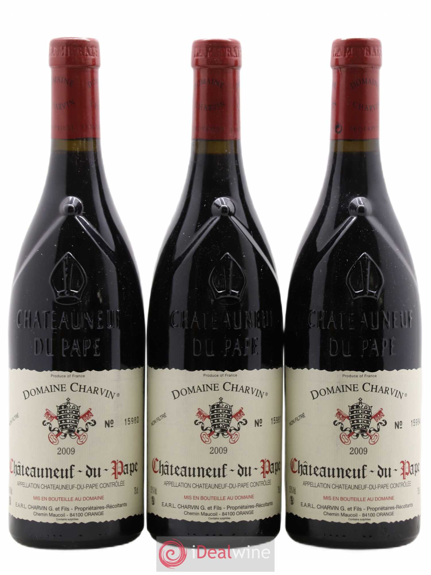 Châteauneuf-du-Pape Charvin (Domaine) 2009 - Lot de 3 bouteilles - 0