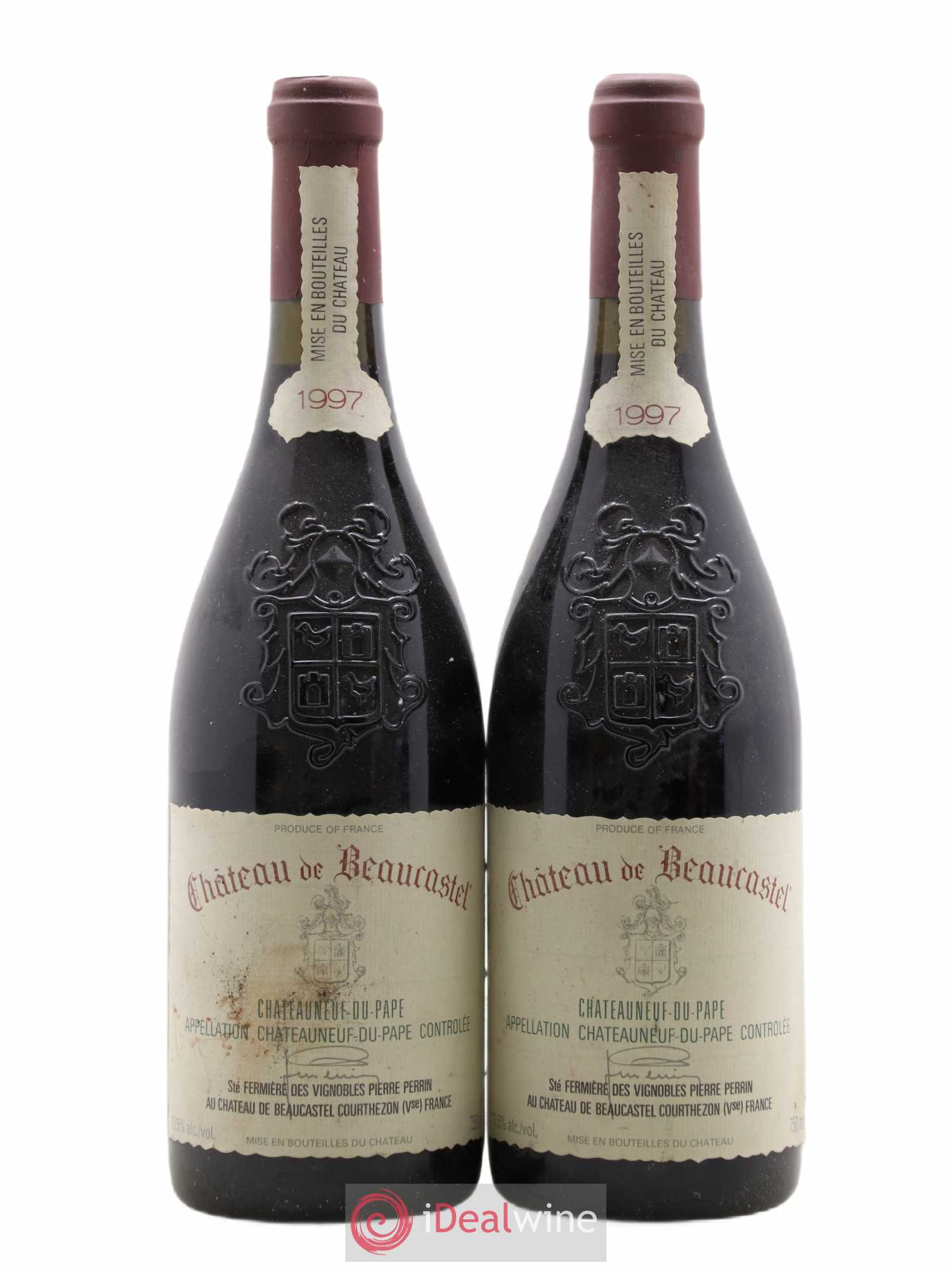 Châteauneuf-du-Pape Château de Beaucastel Famille Perrin 1997 - Lot de 2 bouteilles - 0