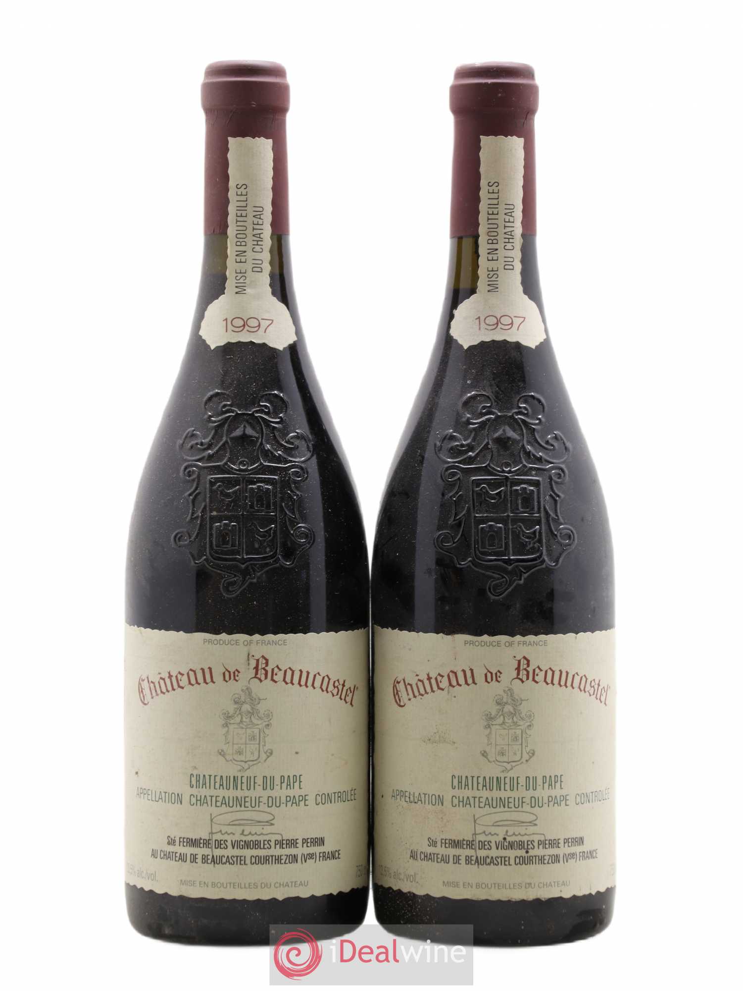 Châteauneuf-du-Pape Château de Beaucastel Famille Perrin 1997 - Lot de 2 bouteilles - 0