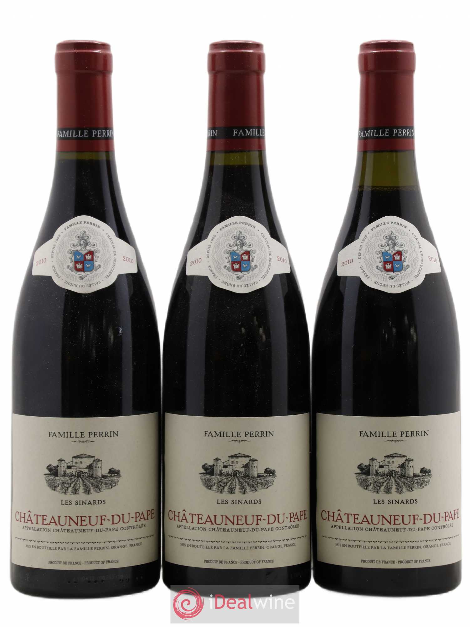Châteauneuf-du-Pape Les Sinards Perrin 2010 - Lot de 3 bouteilles - 0