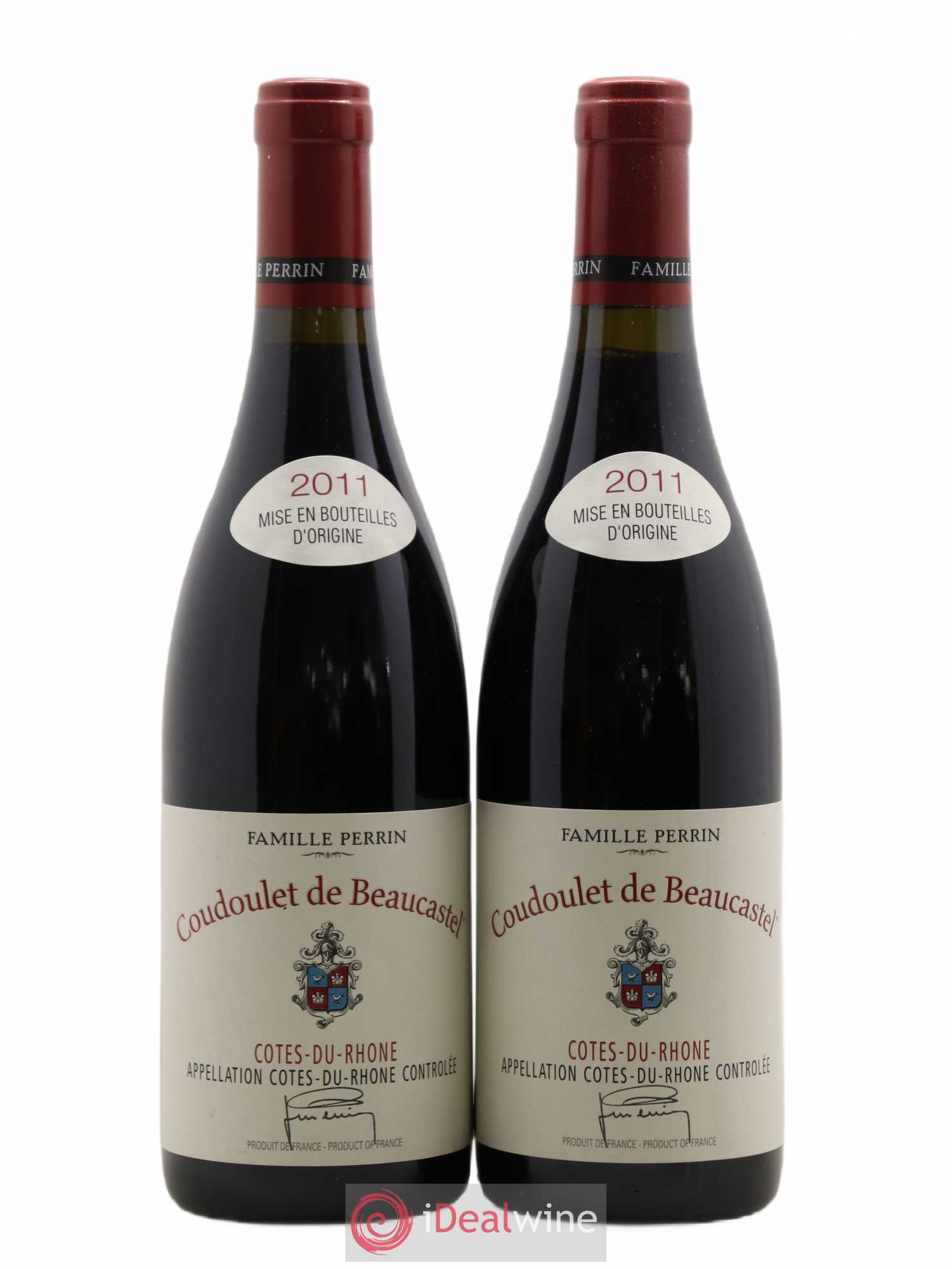 Côtes-du-Rhône Coudoulet de Beaucastel Famille Perrin 2011 - Lot de 2 bouteilles - 0