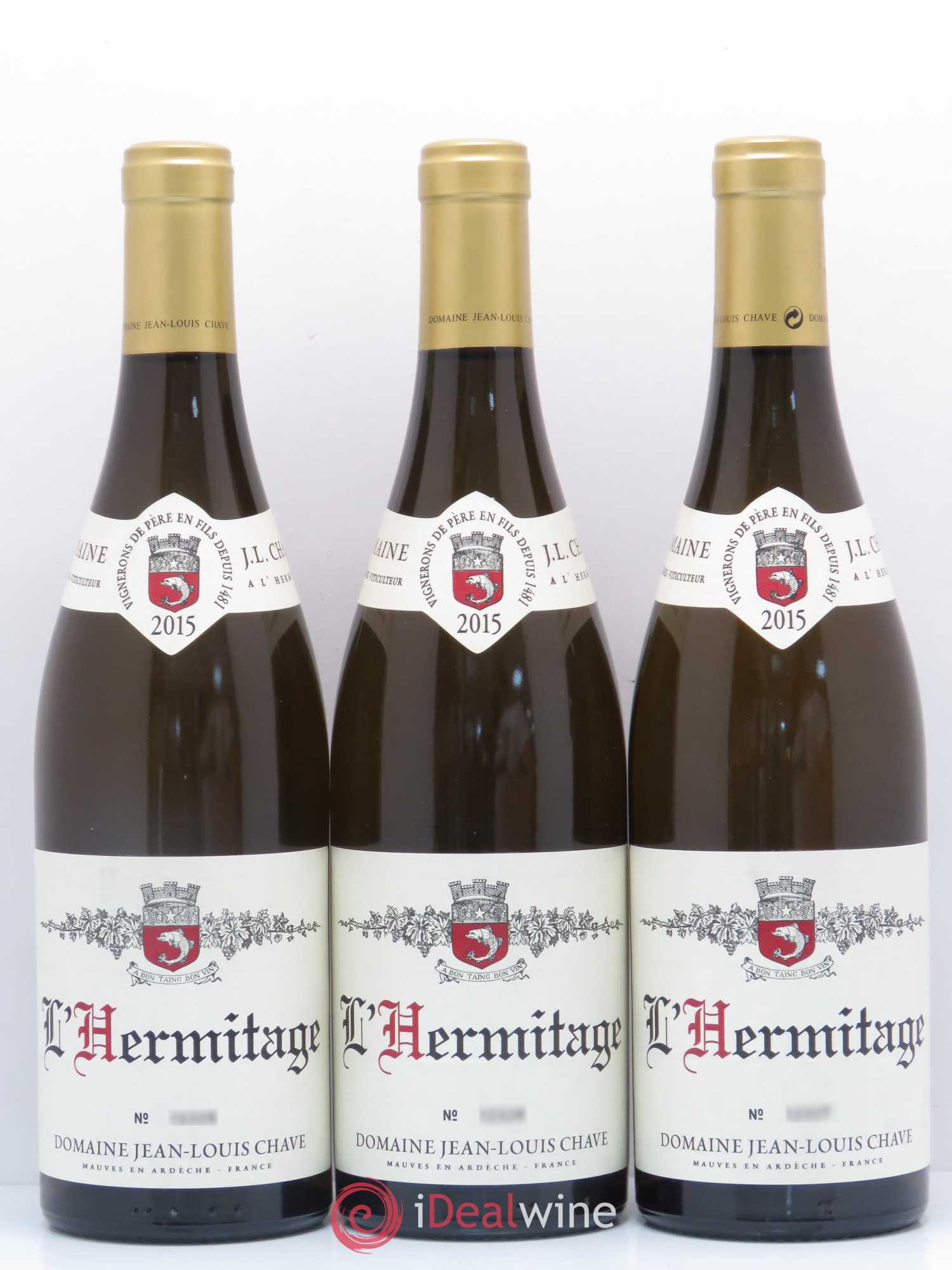 Hermitage Jean-Louis Chave 2015 - Lot de 3 bouteilles - 0