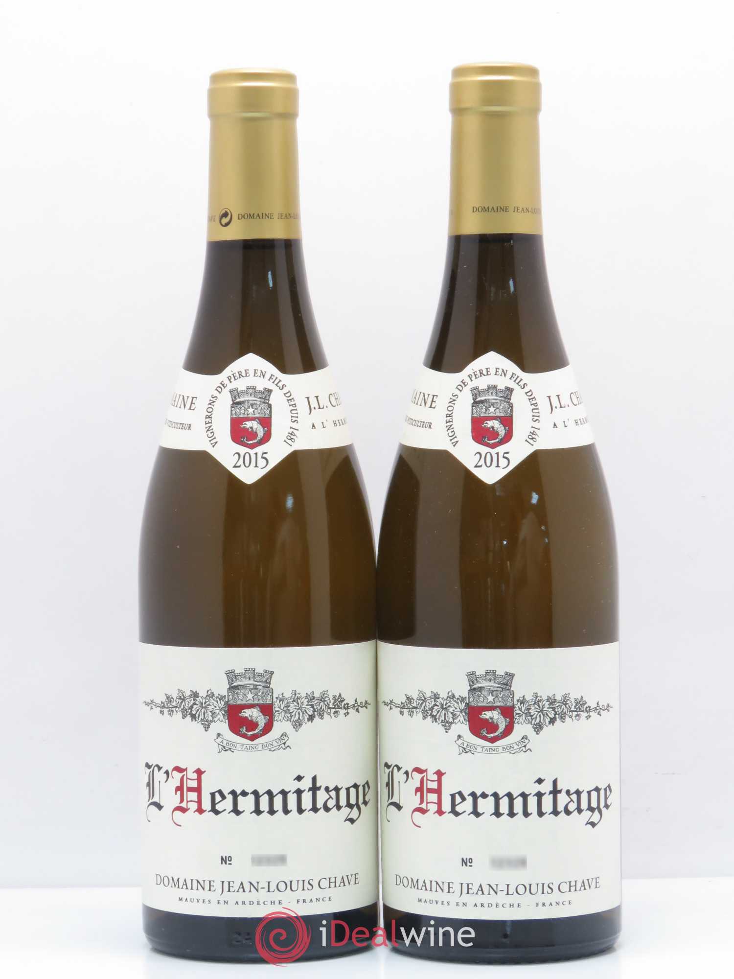 Hermitage Jean-Louis Chave 2015 - Lot de 2 bouteilles - 0