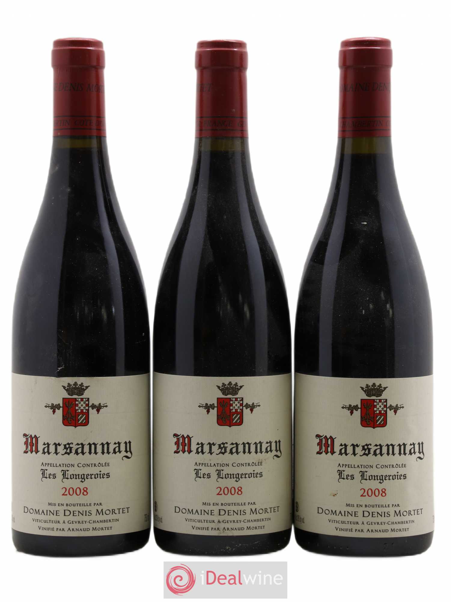 Marsannay Les Longeroies Denis Mortet (Domaine) 2008 - Lot de 3 bouteilles - 0