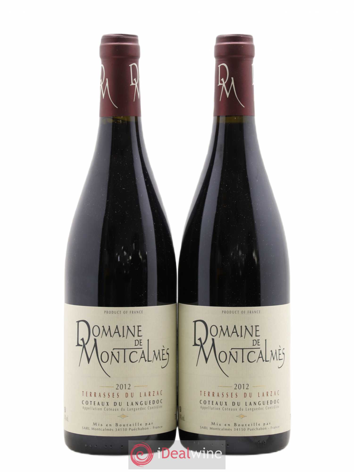 Terrasses du Larzac Domaine de Montcalmès Frédéric Pourtalié 2012 - Lot de 2 bouteilles - 0