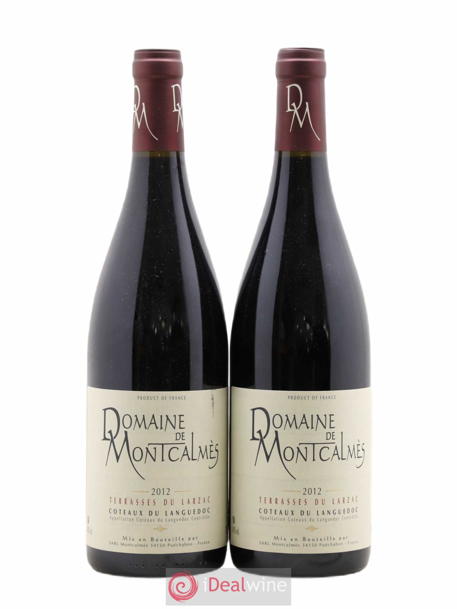 Terrasses du Larzac Domaine de Montcalmès Frédéric Pourtalié 2012 - Lot de 2 bouteilles - 0