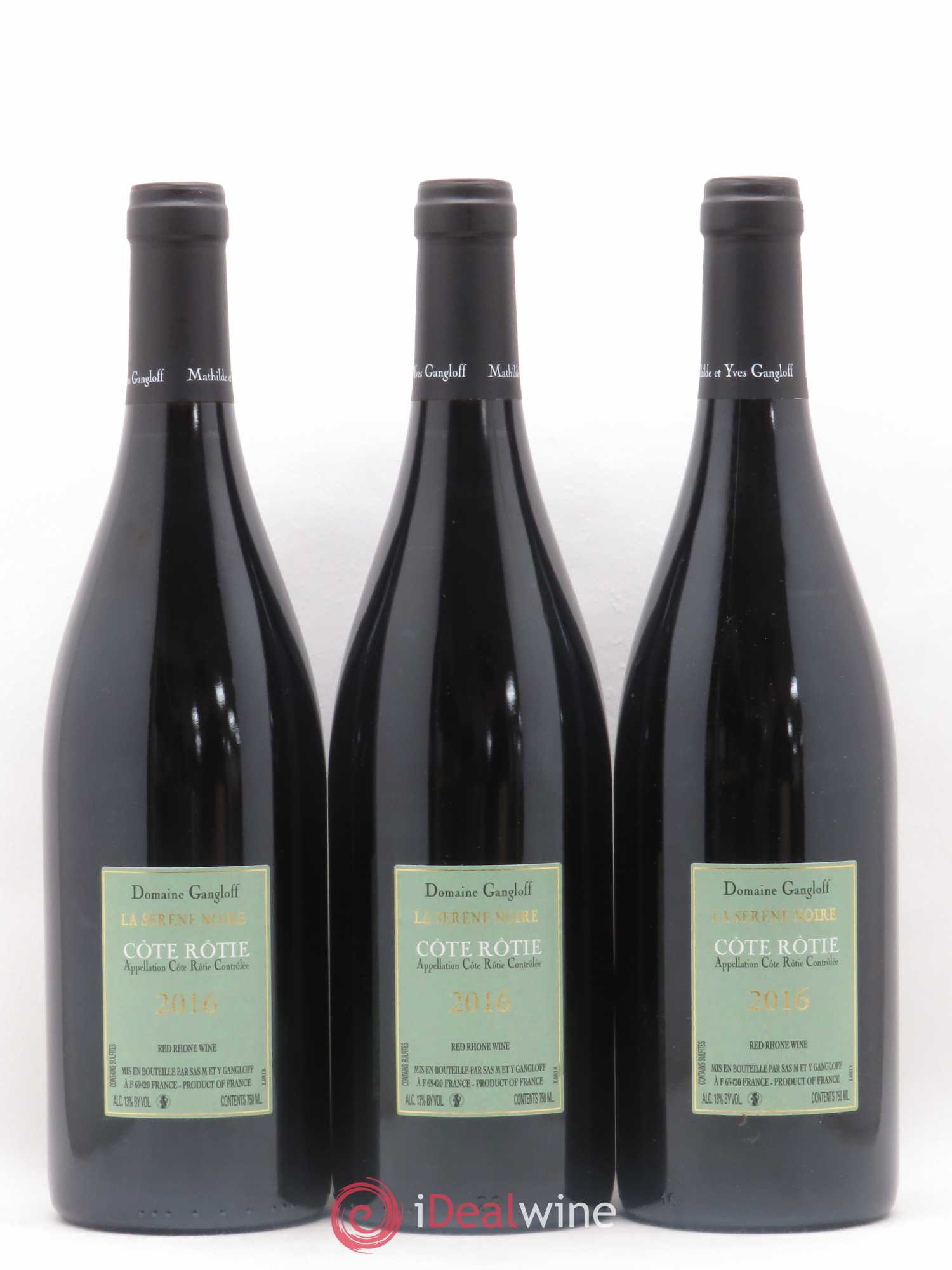 Côte-Rôtie La Sereine Noire Gangloff (Domaine) 2016 - Lot de 3 bouteilles - 1