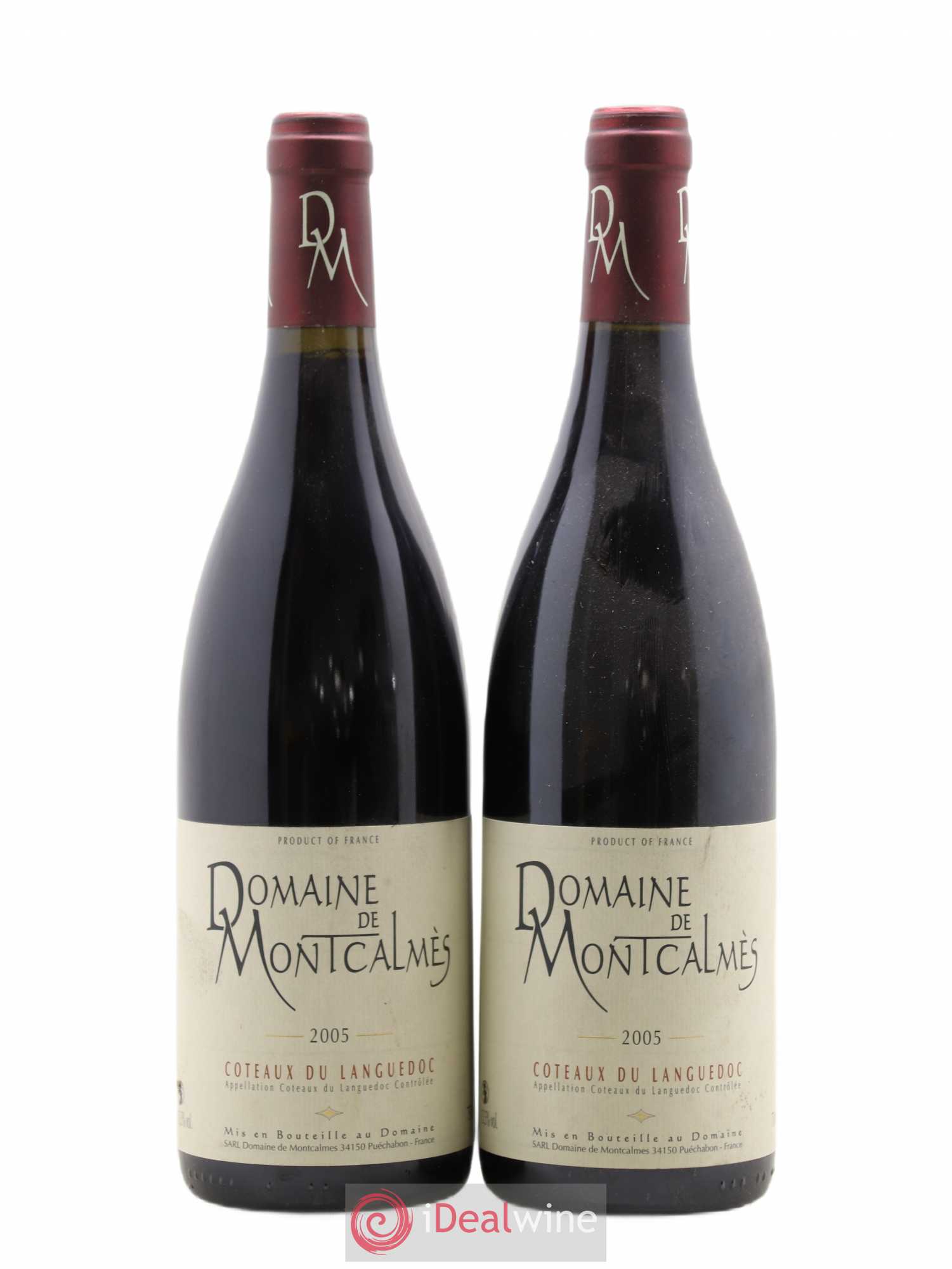 Terrasses du Larzac Domaine de Montcalmès Frédéric Pourtalié 2005 - Lot de 2 bouteilles - 0