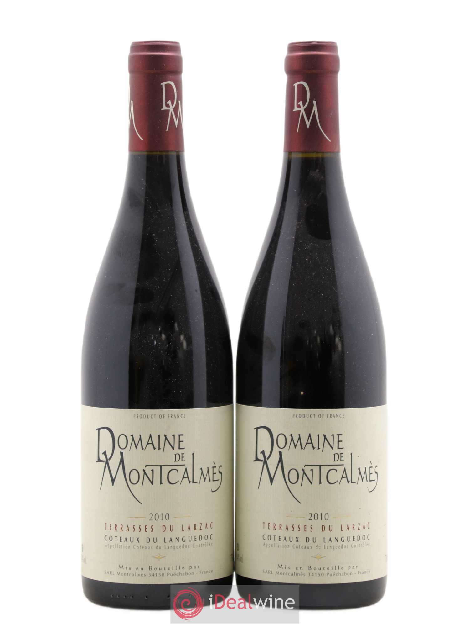 Terrasses du Larzac Domaine de Montcalmès Frédéric Pourtalié 2010 - Lot de 2 bouteilles - 0