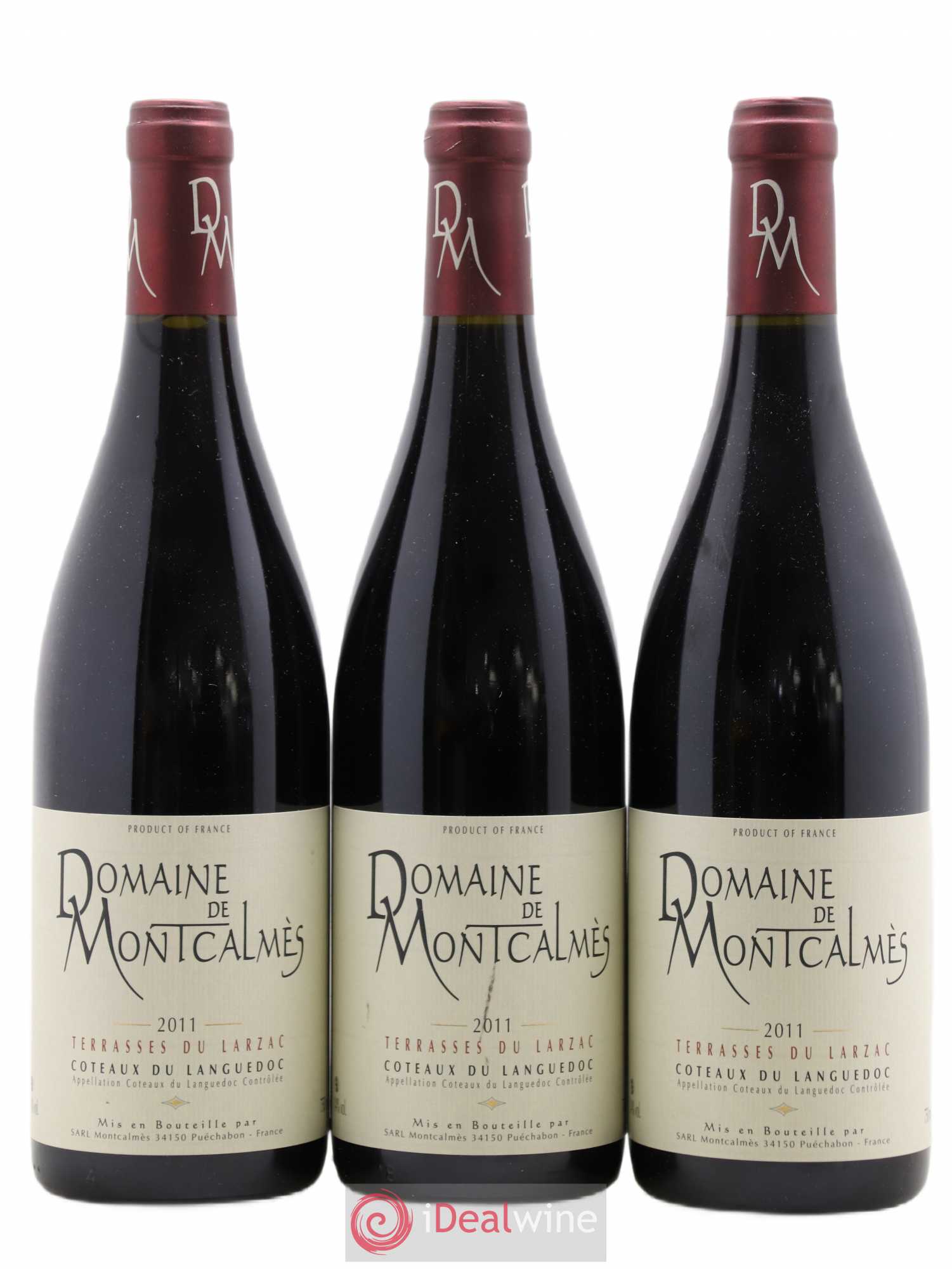 Terrasses du Larzac Domaine de Montcalmès Frédéric Pourtalié 2011 - Lot de 3 bouteilles - 0
