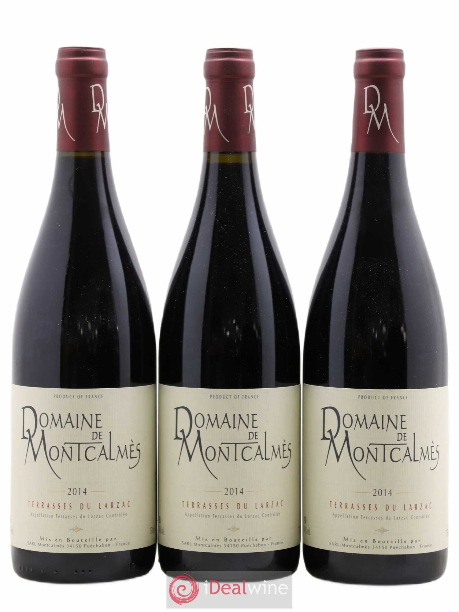 Terrasses du Larzac Domaine de Montcalmès Frédéric Pourtalié 2014 - Lot de 3 bouteilles - 0