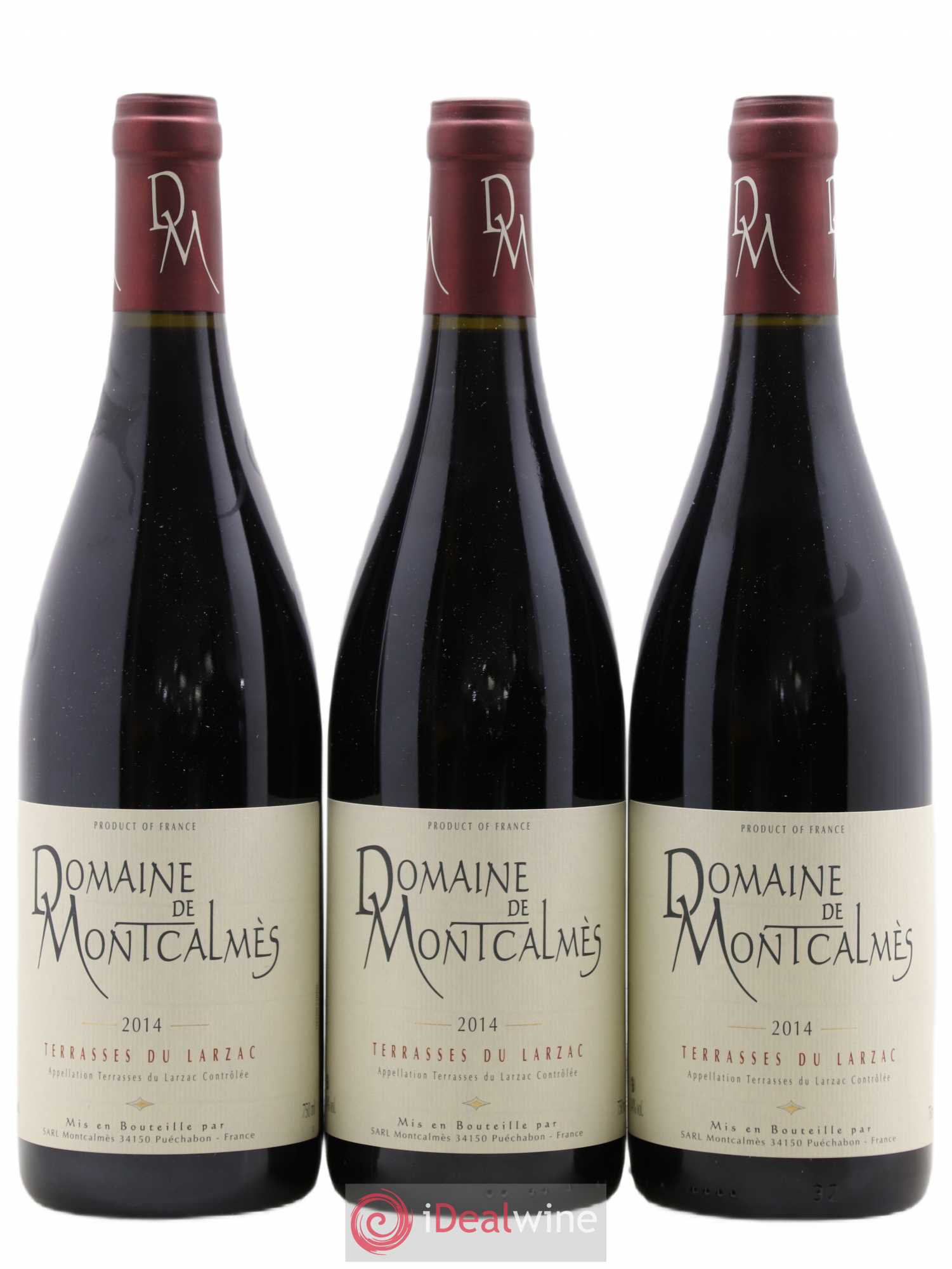 Terrasses du Larzac Domaine de Montcalmès Frédéric Pourtalié 2014 - Lot de 3 bouteilles - 0