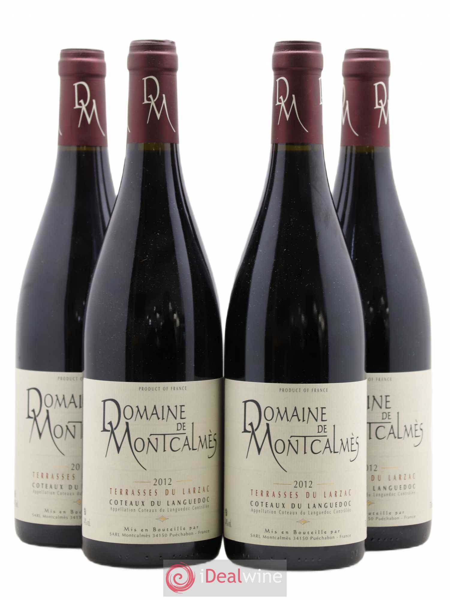 Terrasses du Larzac Domaine de Montcalmès Frédéric Pourtalié 2012 - Lot de 4 bouteilles - 0