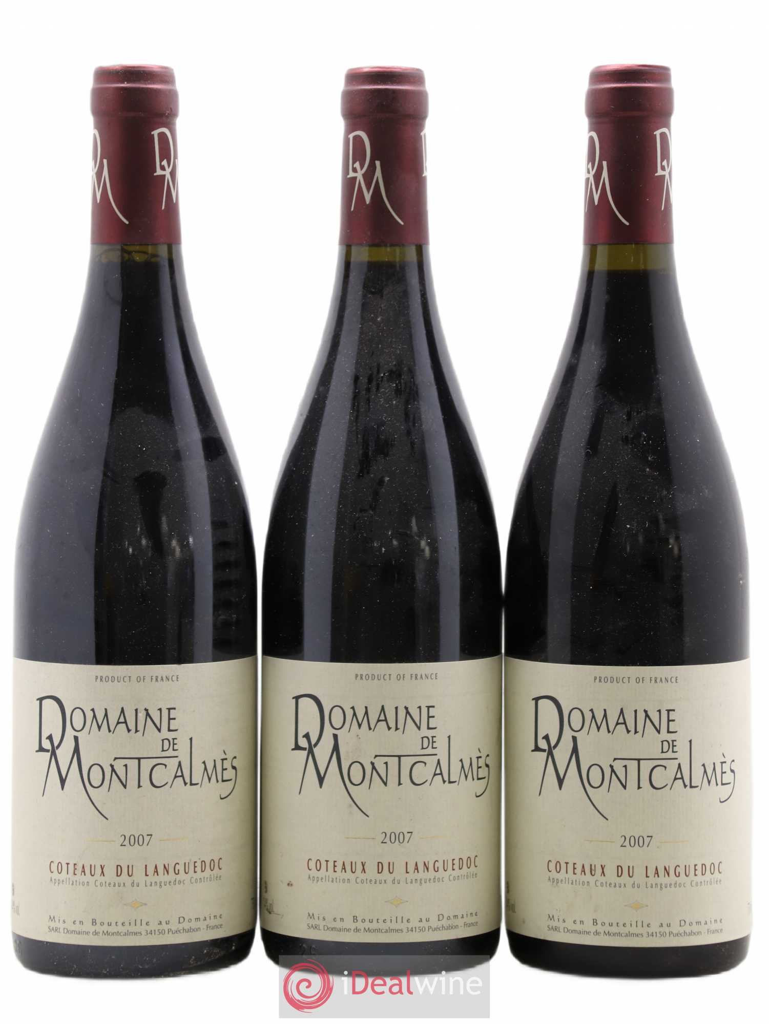 Terrasses du Larzac Domaine de Montcalmès Frédéric Pourtalié 2007 - Lot de 3 bouteilles - 0