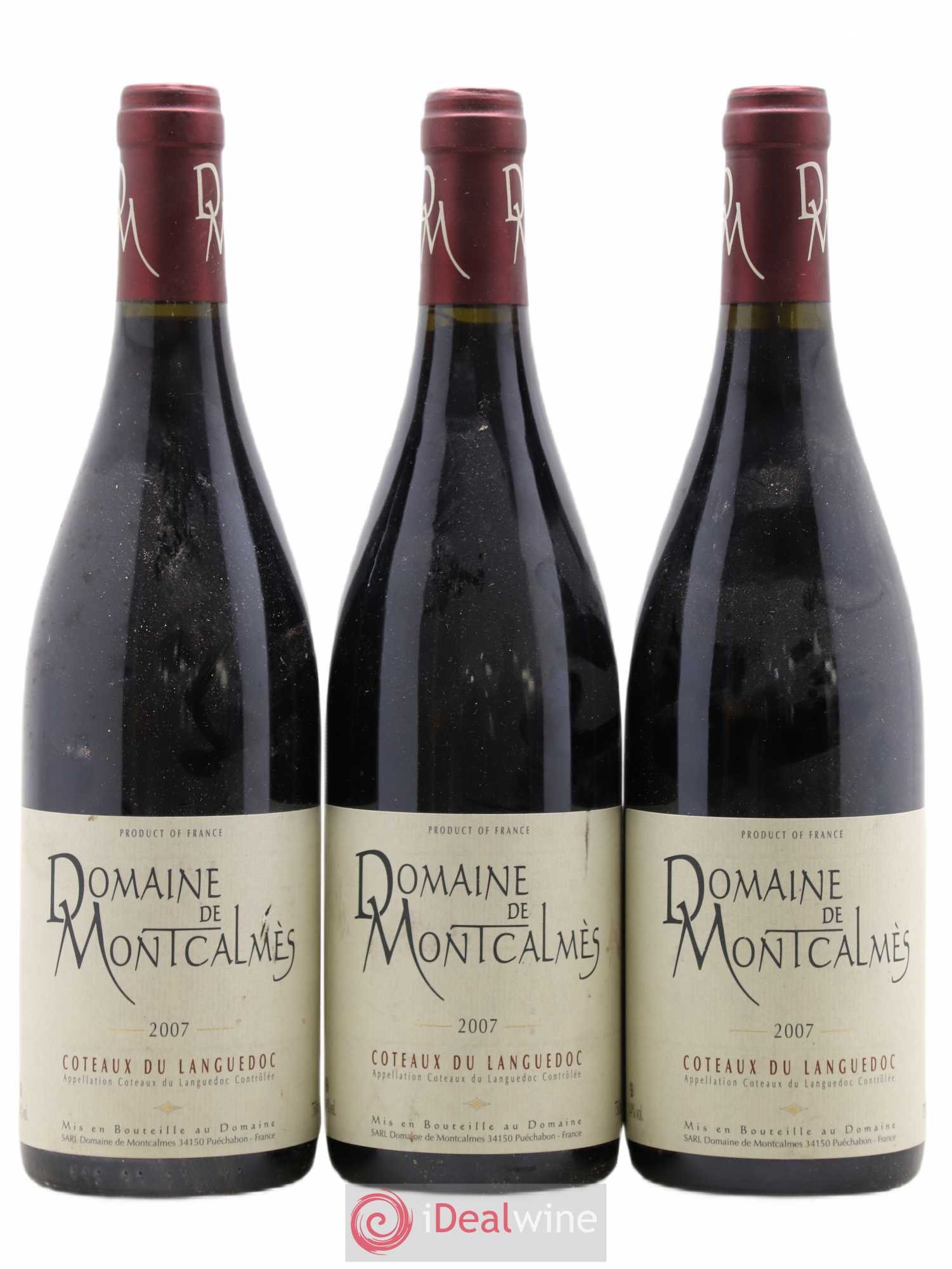 Terrasses du Larzac Domaine de Montcalmès Frédéric Pourtalié 2007 - Lot de 3 bouteilles - 0