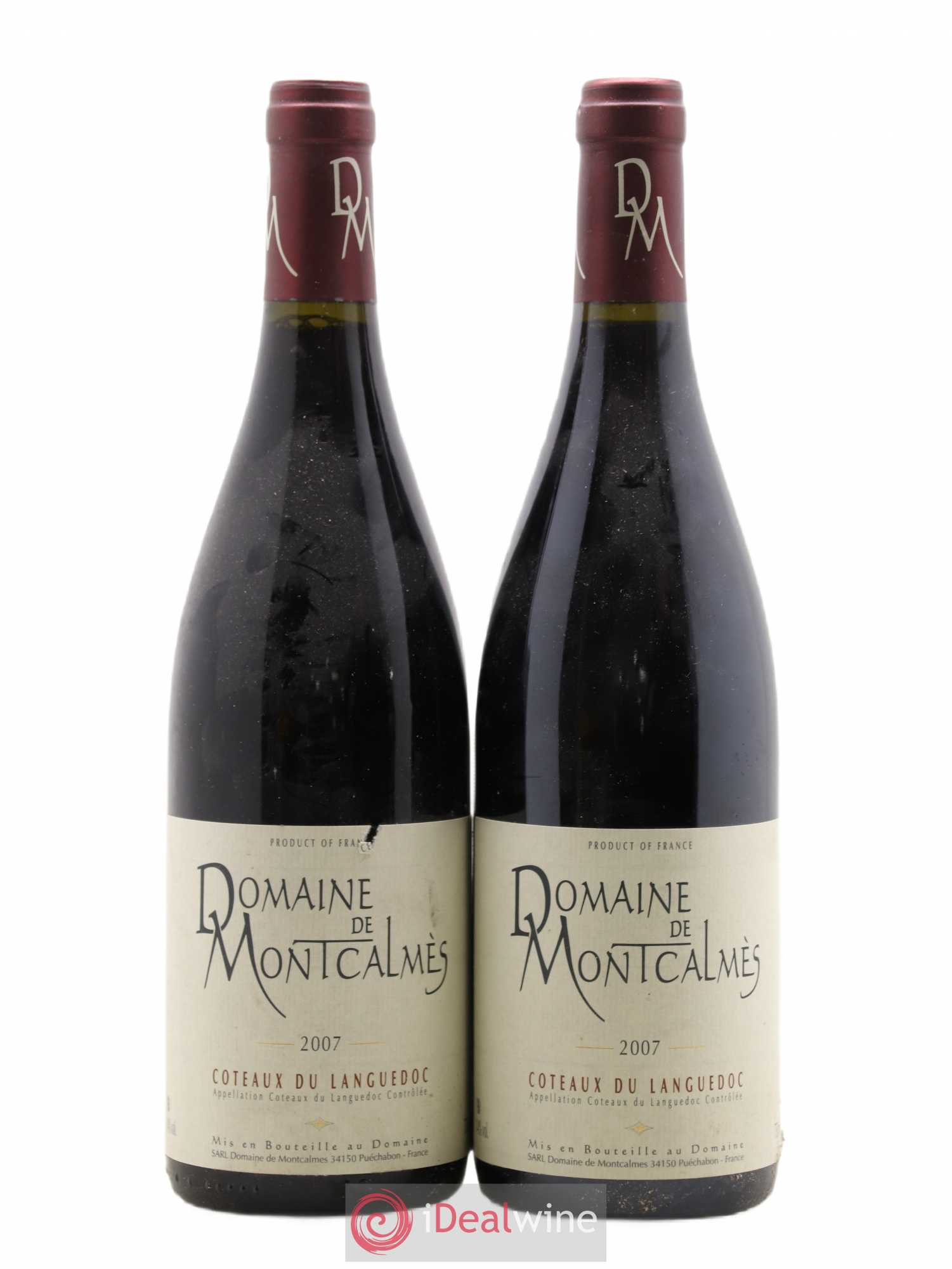 Terrasses du Larzac Domaine de Montcalmès Frédéric Pourtalié 2007 - Lot de 2 bouteilles - 0