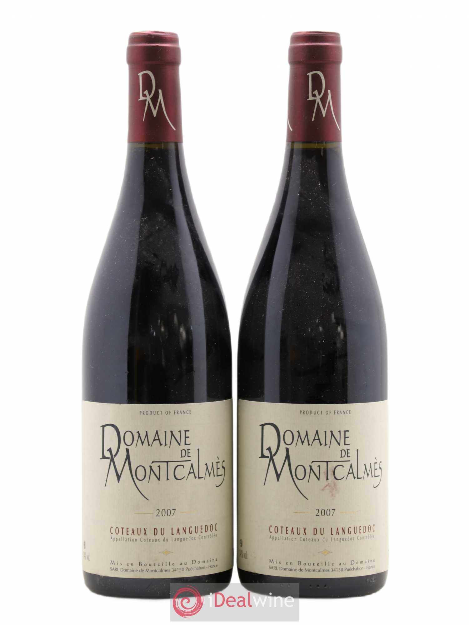 Terrasses du Larzac Domaine de Montcalmès Frédéric Pourtalié 2007 - Lot de 2 bouteilles - 0