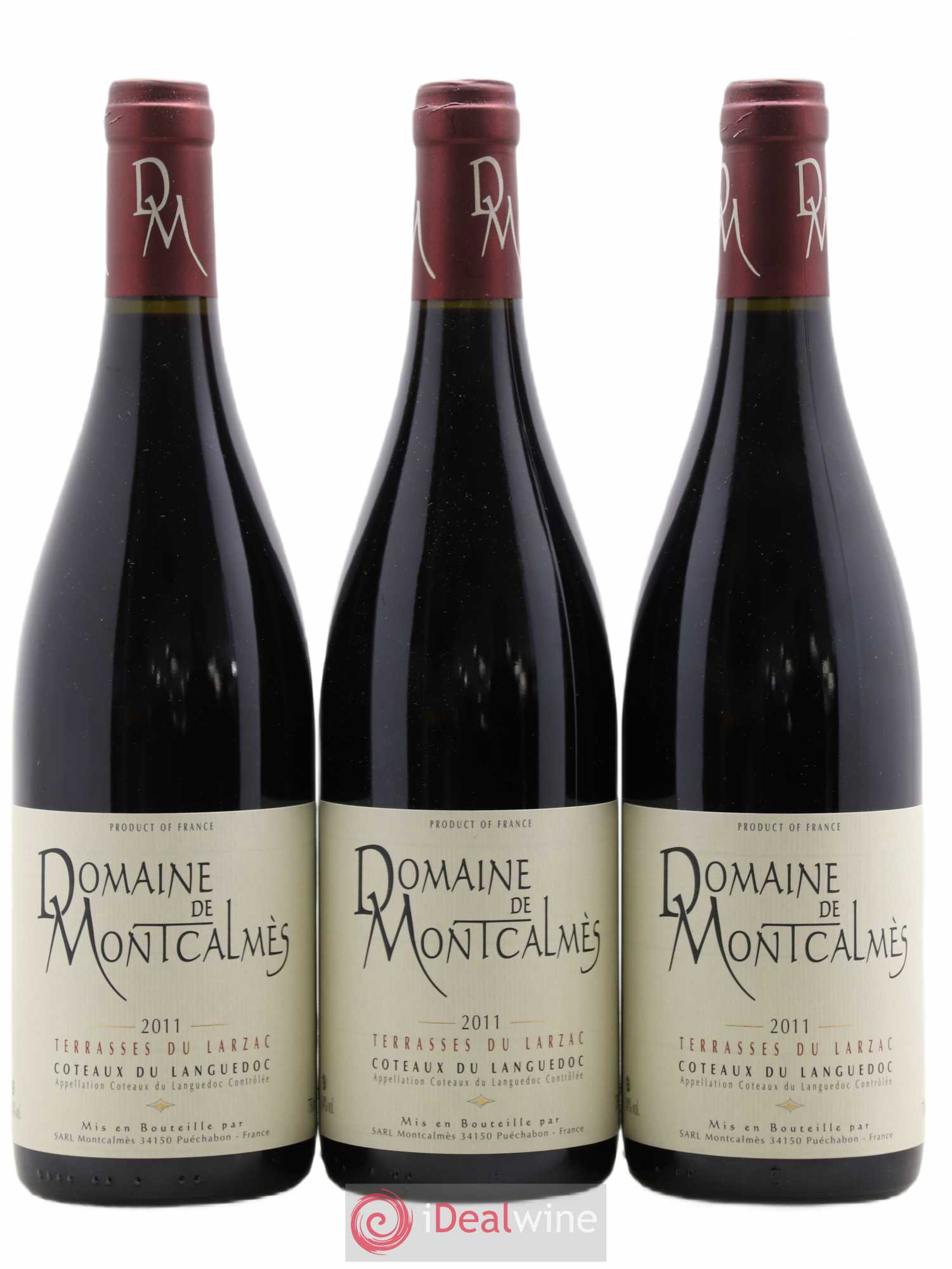Terrasses du Larzac Domaine de Montcalmès Frédéric Pourtalié 2011 - Lot de 3 bouteilles - 0