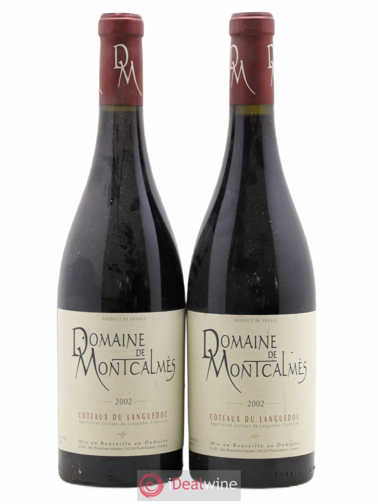 Terrasses du Larzac Domaine de Montcalmès Frédéric Pourtalié 2002 - Lot de 2 bouteilles - 0