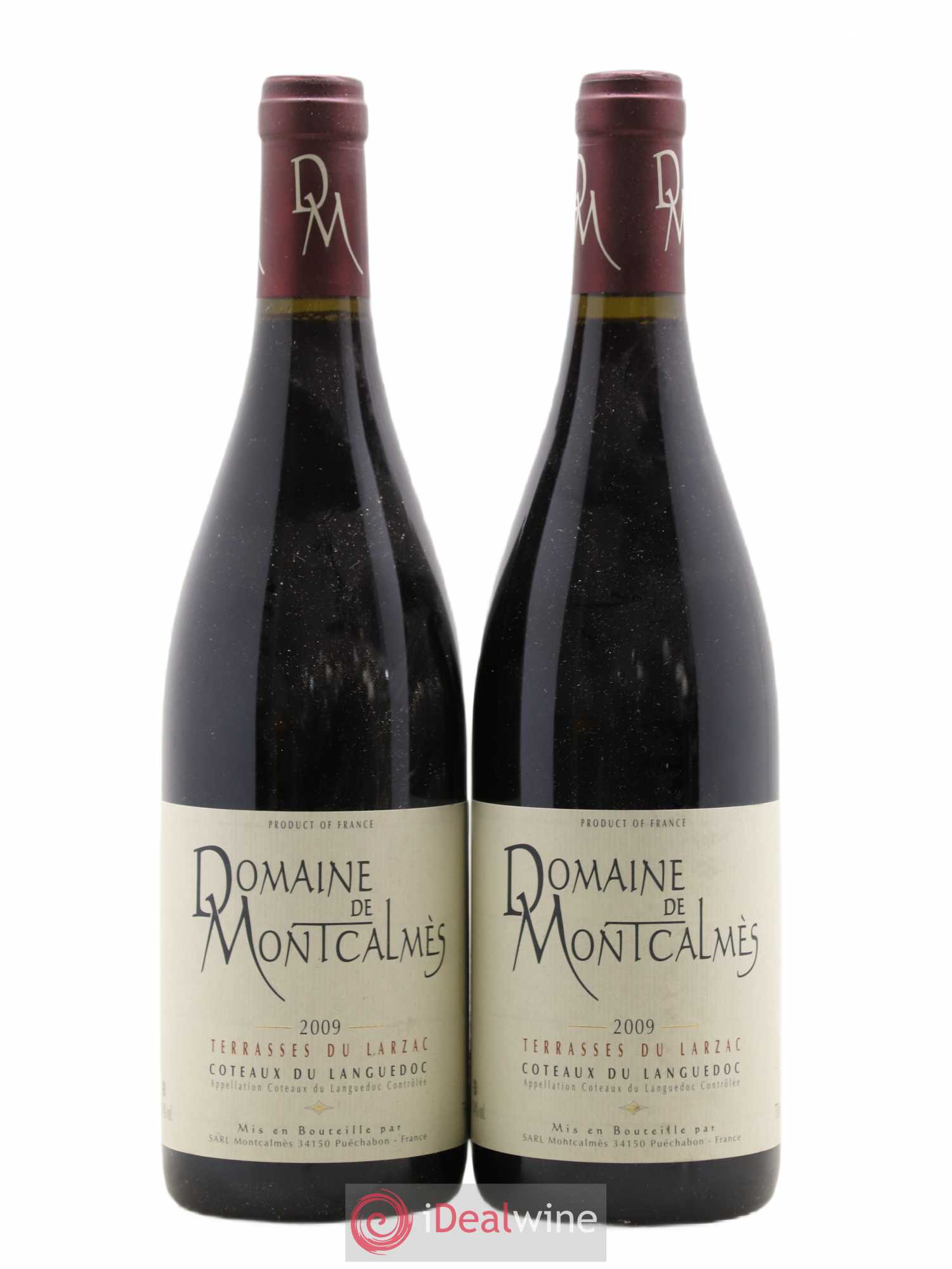 Terrasses du Larzac Domaine de Montcalmès Frédéric Pourtalié 2009 - Lot de 2 bouteilles - 0
