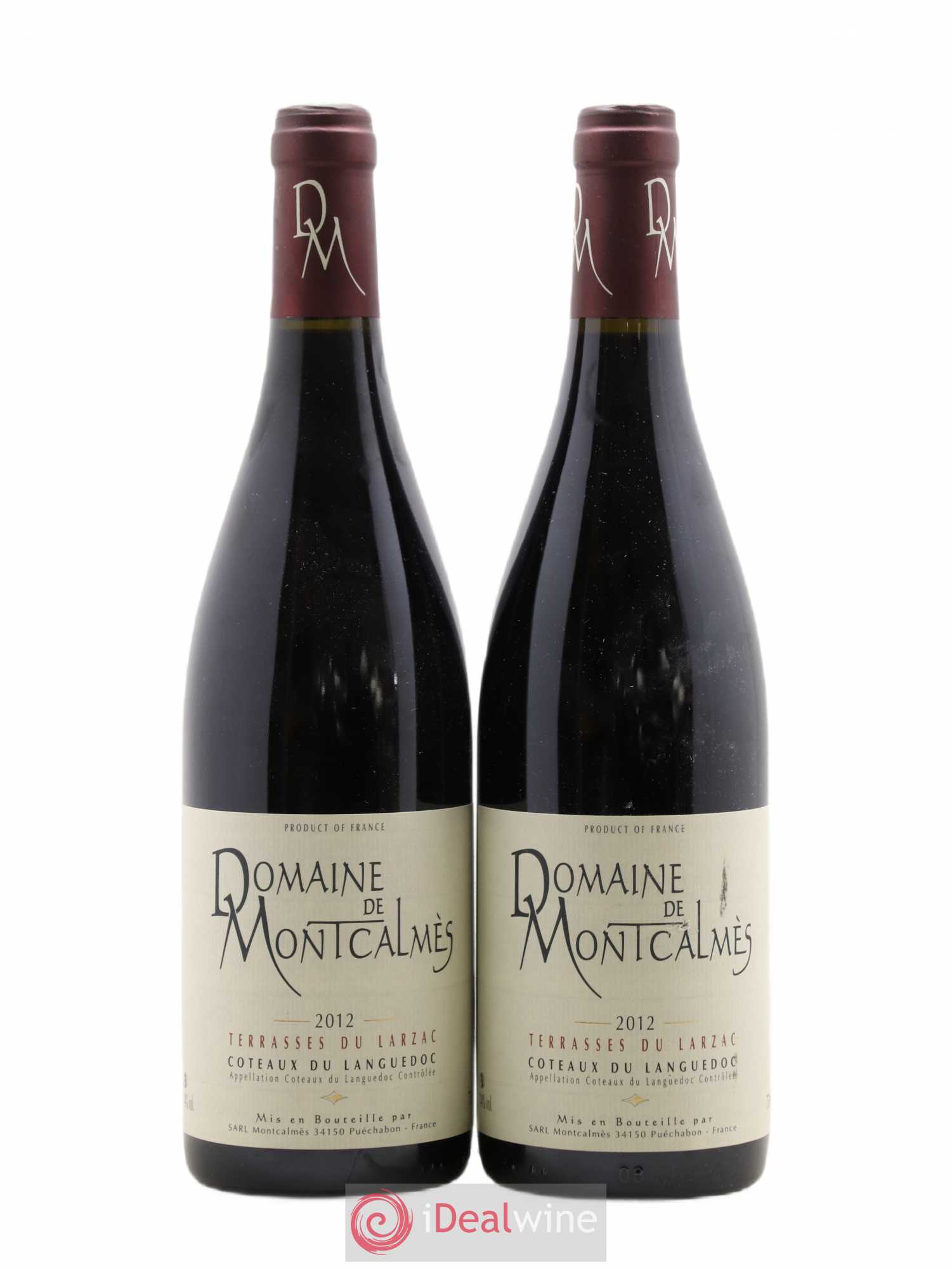 Terrasses du Larzac Domaine de Montcalmès Frédéric Pourtalié 2012 - Lot de 2 bouteilles - 0