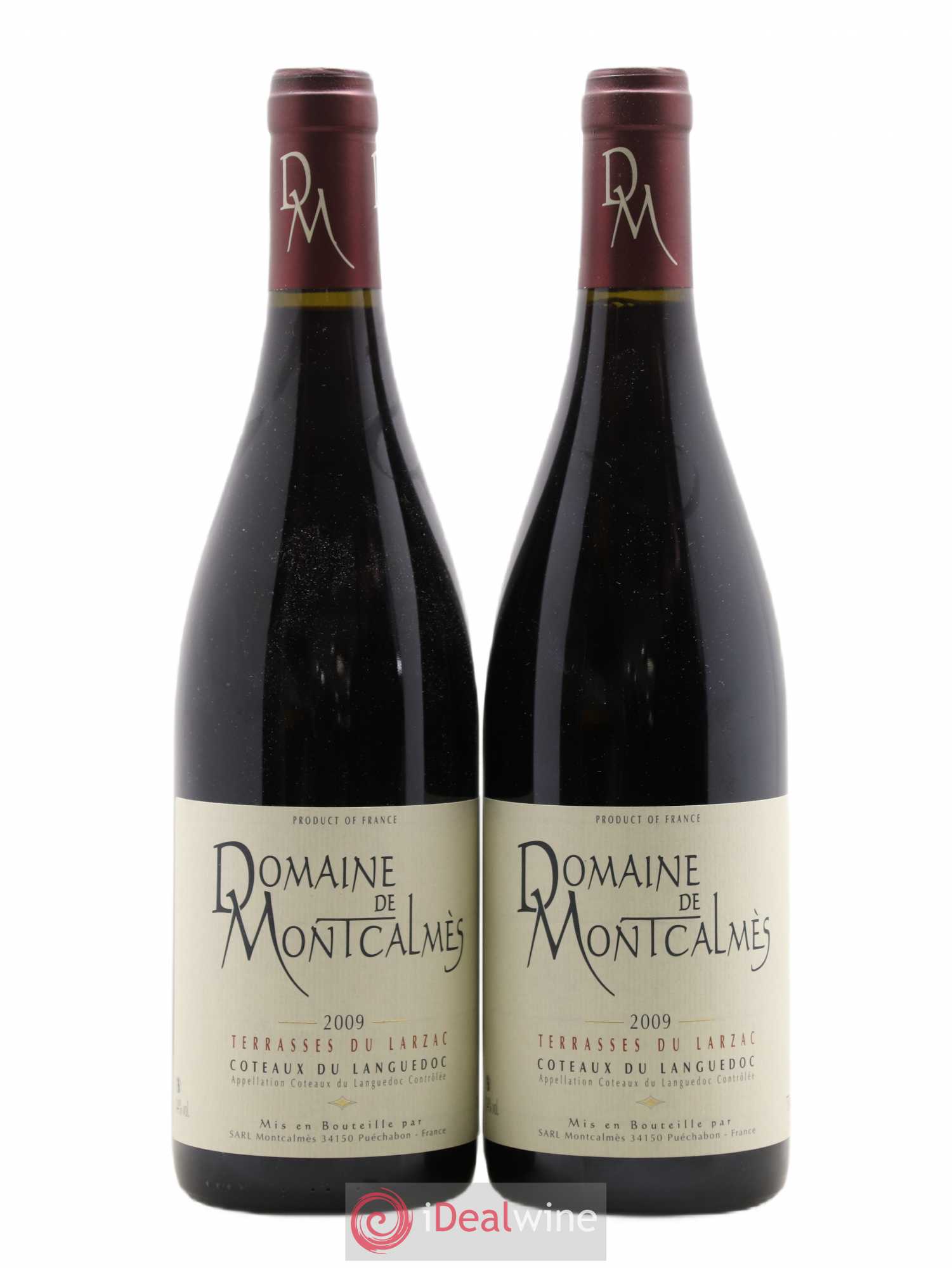 Terrasses du Larzac Domaine de Montcalmès Frédéric Pourtalié 2009 - Lot de 2 bouteilles - 0