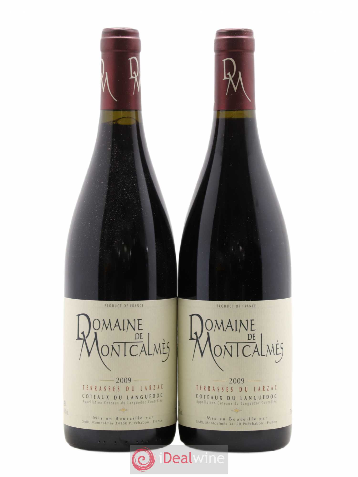 Terrasses du Larzac Domaine de Montcalmès Frédéric Pourtalié 2009 - Lot de 2 bouteilles - 0