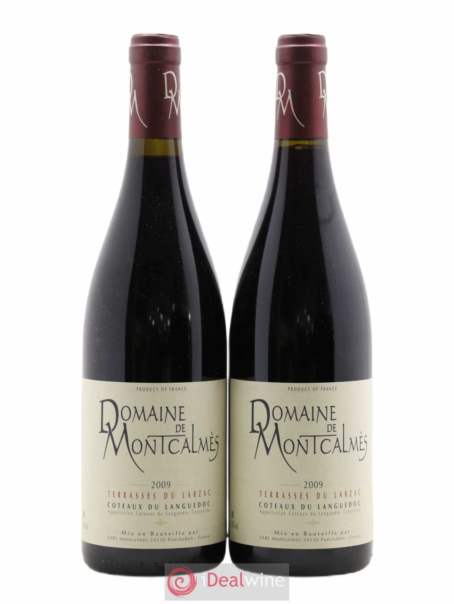 Terrasses du Larzac Domaine de Montcalmès Frédéric Pourtalié 2009 - Lot de 2 bouteilles - 0