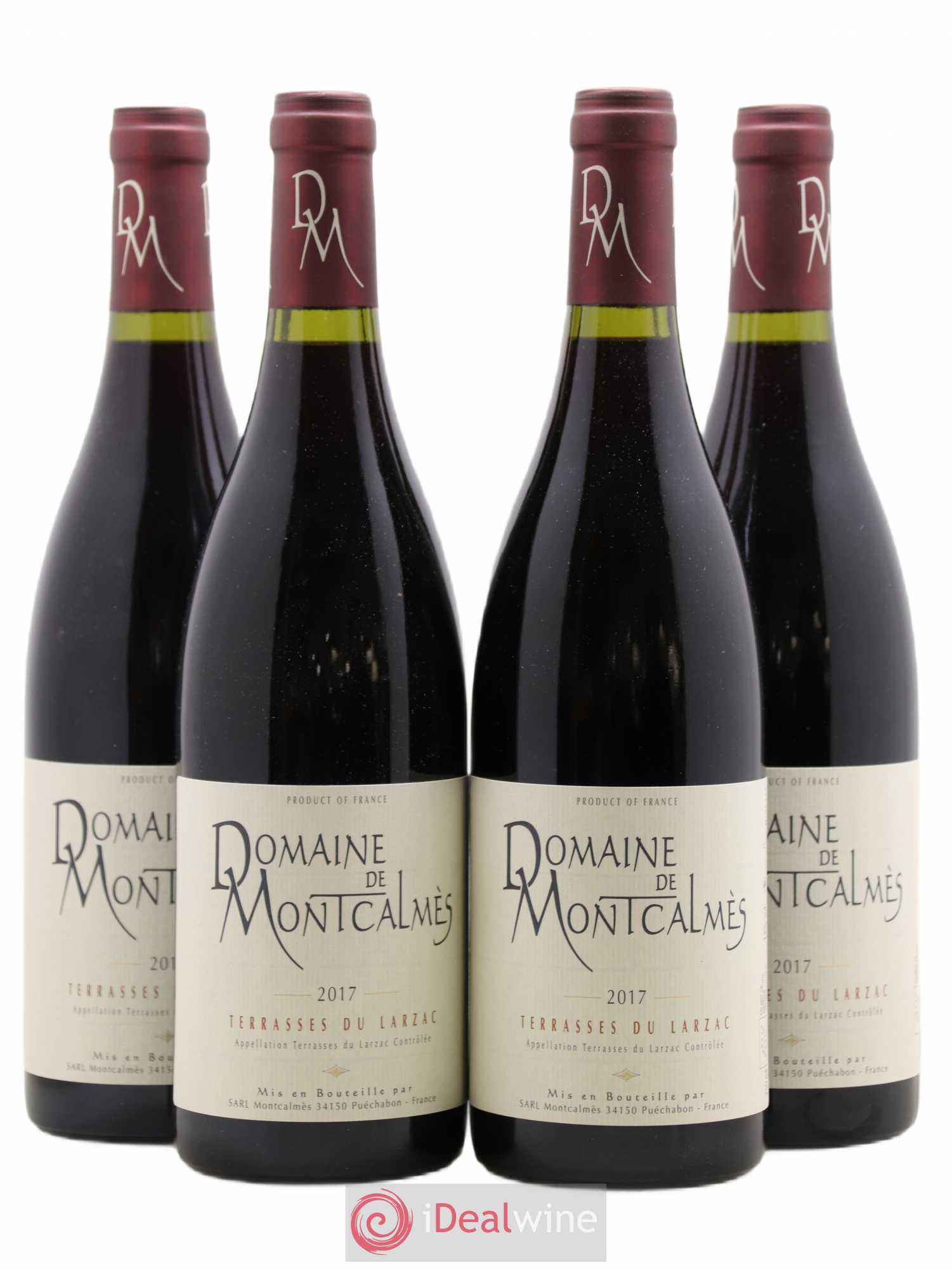 Terrasses du Larzac Domaine de Montcalmès Frédéric Pourtalié 2017 - Lot de 4 bouteilles - 0