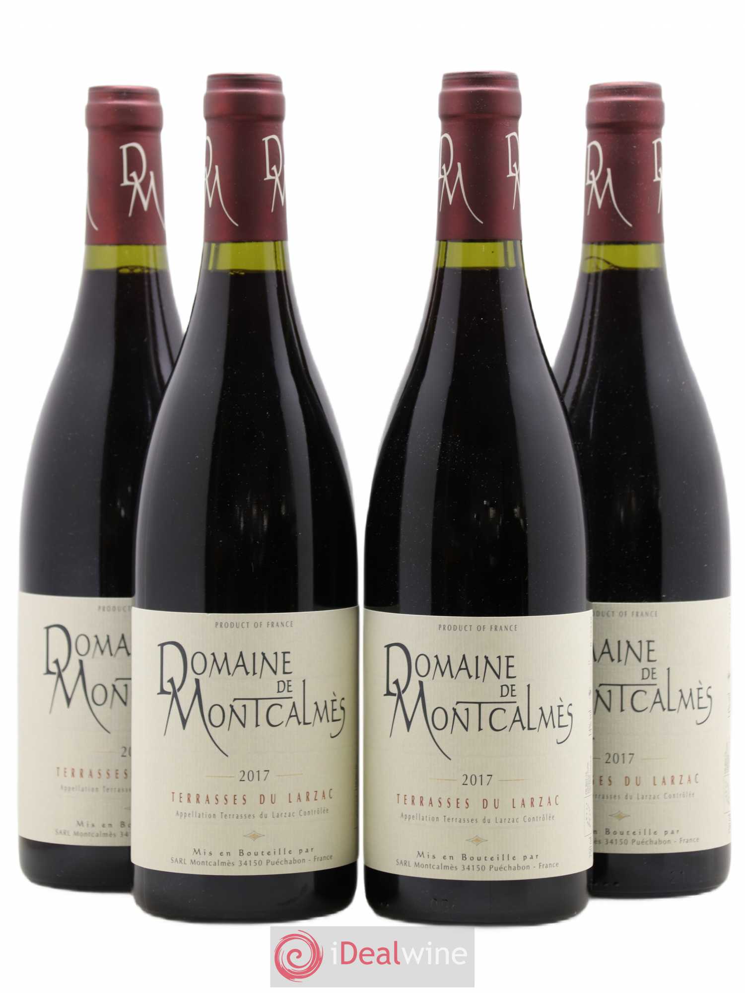 Terrasses du Larzac Domaine de Montcalmès Frédéric Pourtalié 2017 - Lot de 4 bouteilles - 0