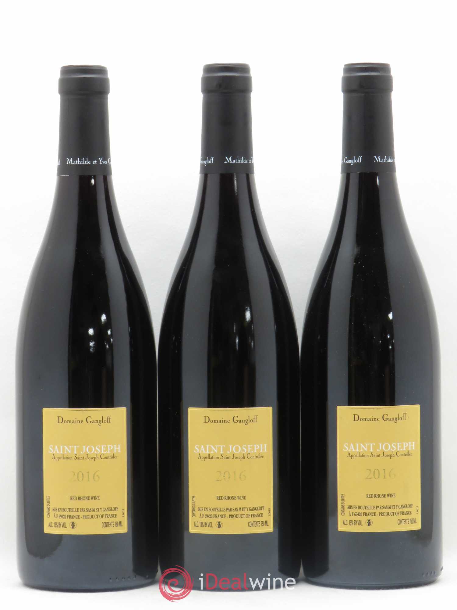 Saint-Joseph Gangloff (Domaine) 2016 - Lot de 3 bouteilles - 1