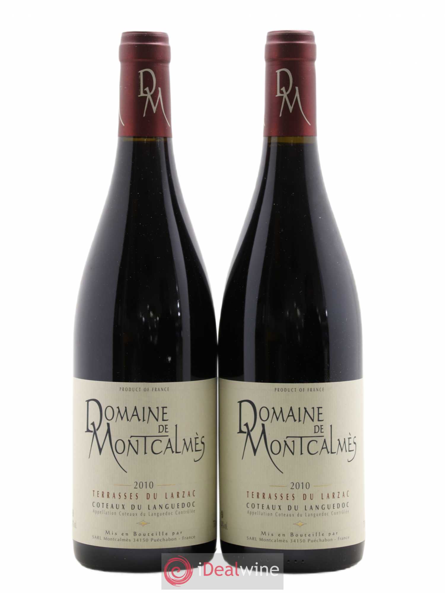 Terrasses du Larzac Domaine de Montcalmès Frédéric Pourtalié 2010 - Lot de 2 bouteilles - 0