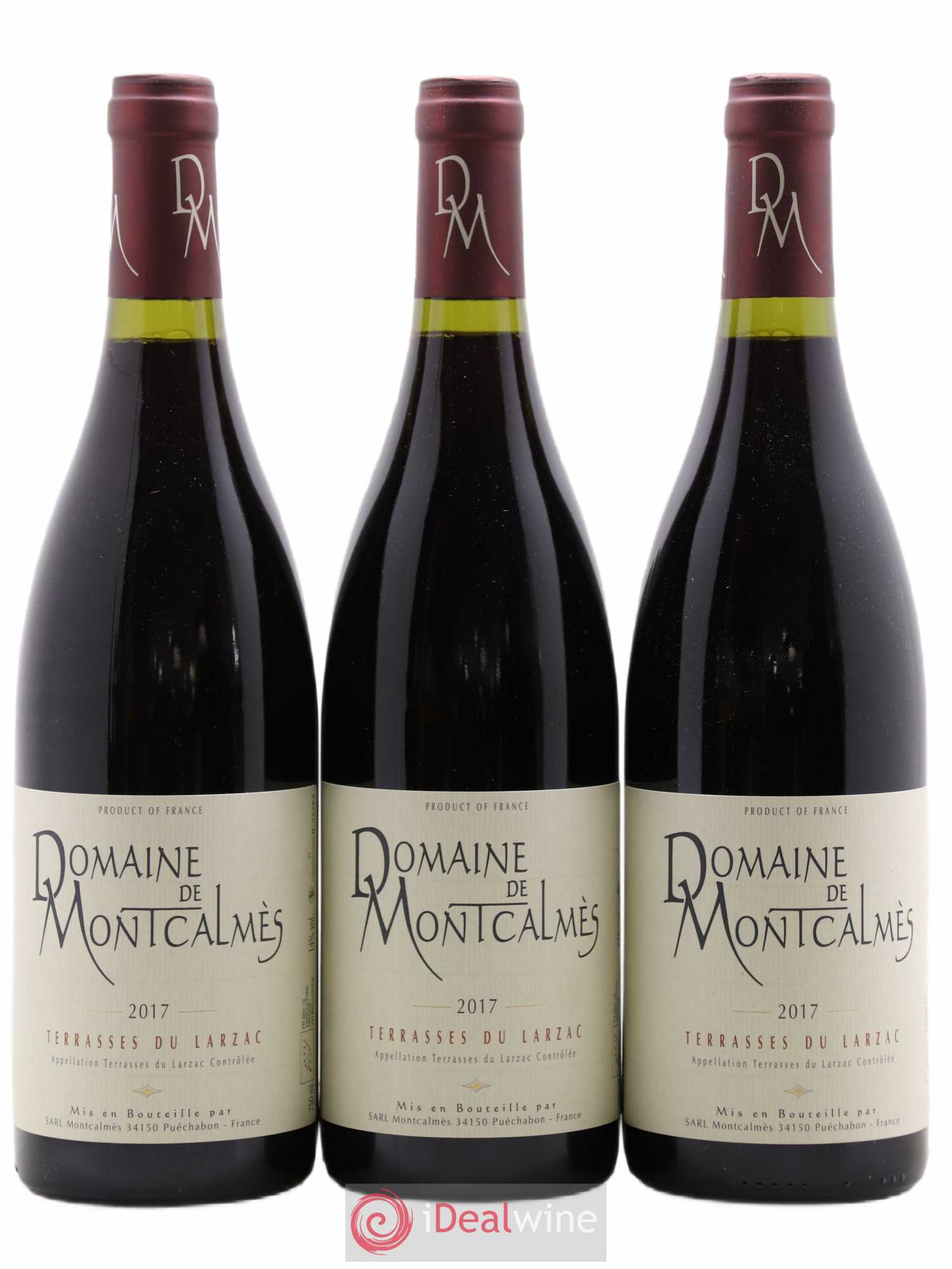 Terrasses du Larzac Domaine de Montcalmès Frédéric Pourtalié 2017 - Lot de 3 bouteilles - 0