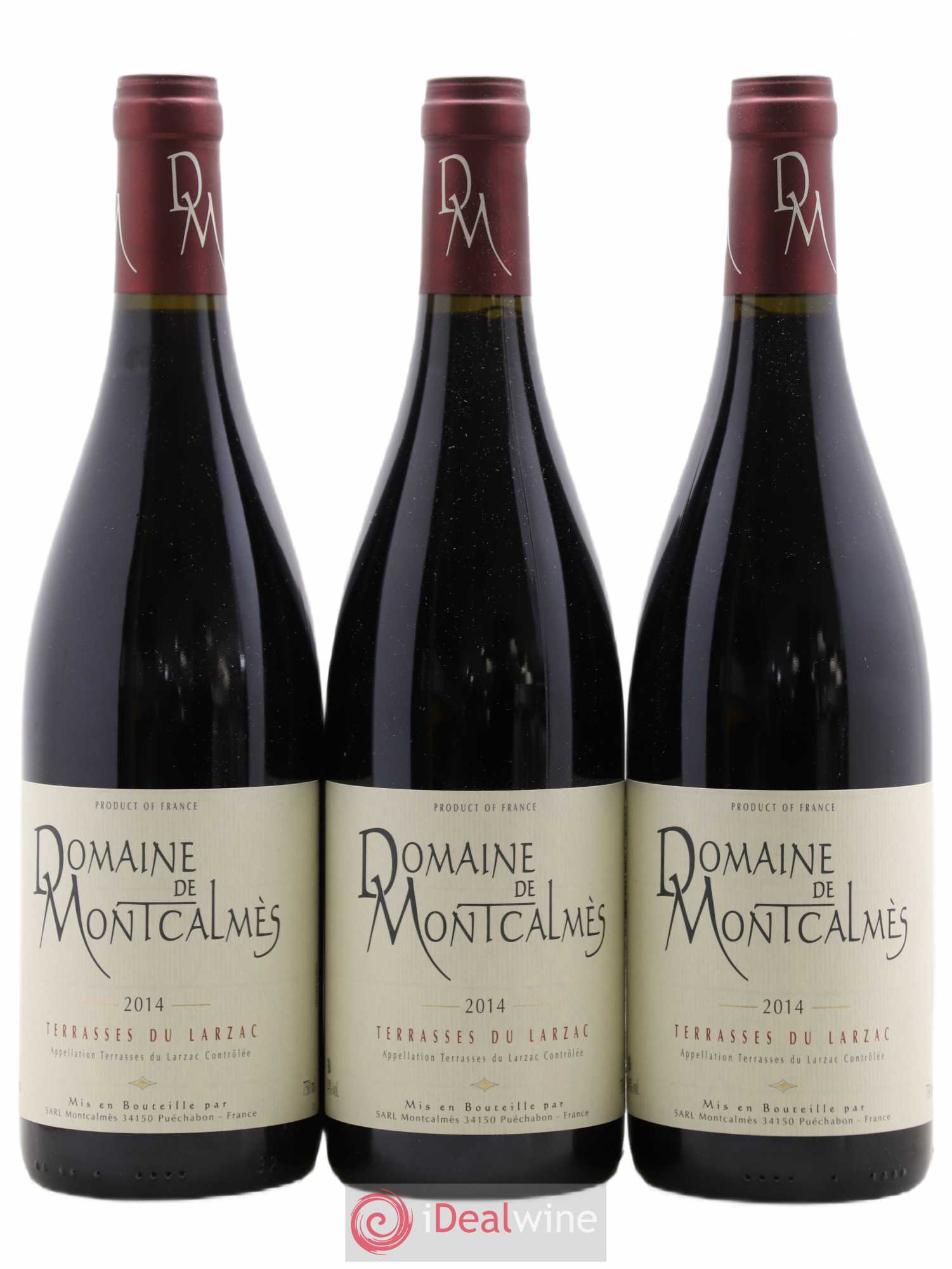 Terrasses du Larzac Domaine de Montcalmès Frédéric Pourtalié 2014 - Lot de 3 bouteilles - 0