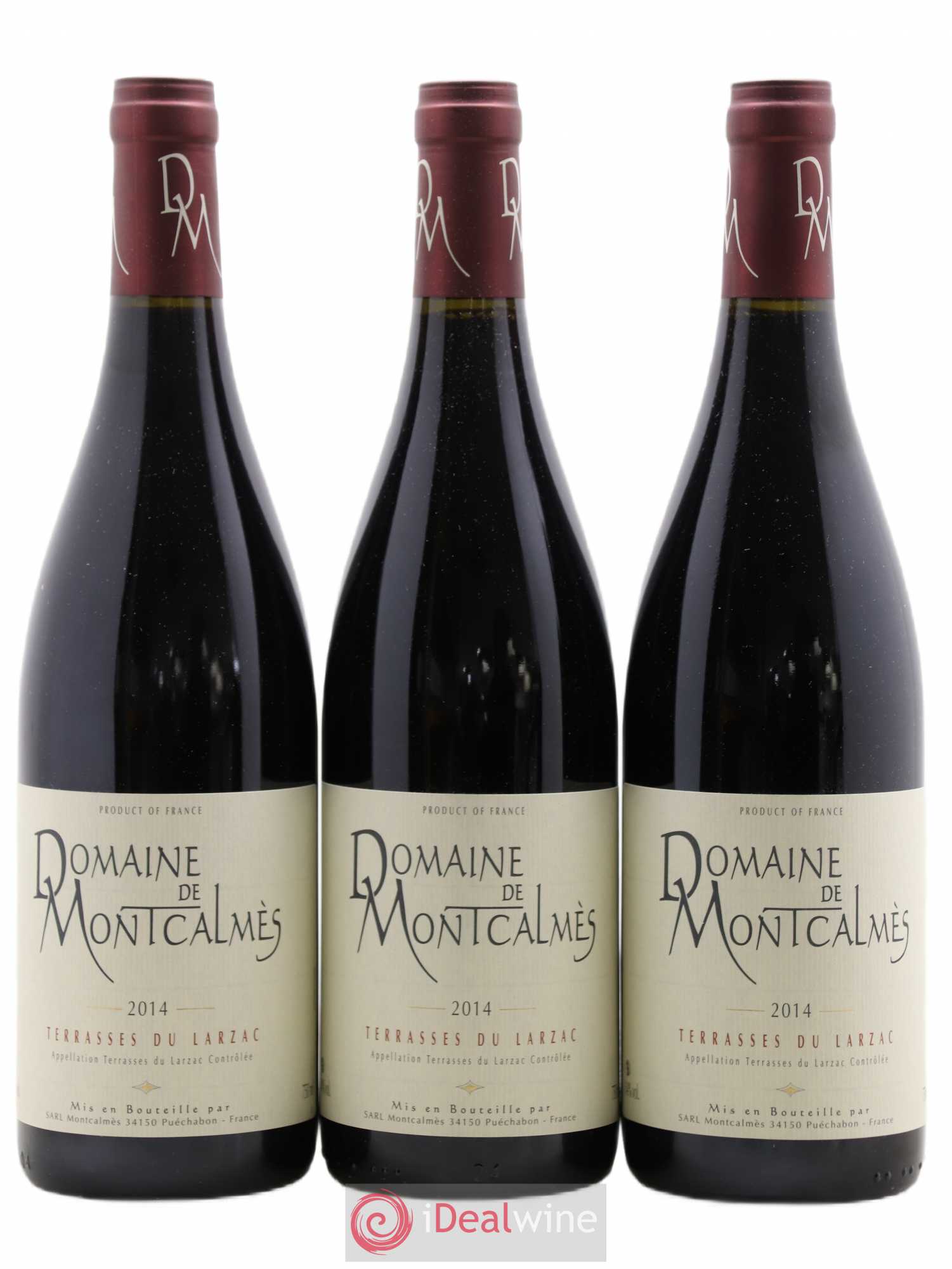Terrasses du Larzac Domaine de Montcalmès Frédéric Pourtalié 2014 - Lot de 3 bouteilles - 0